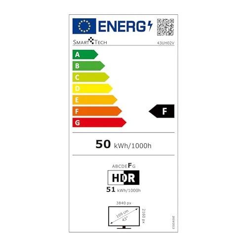 Smart Tech 43UH02V, 43 Zoll (109 cm), HD-LED-Fernseher, Netflix, YouTube, Prime Video, Whale TV - Image 2