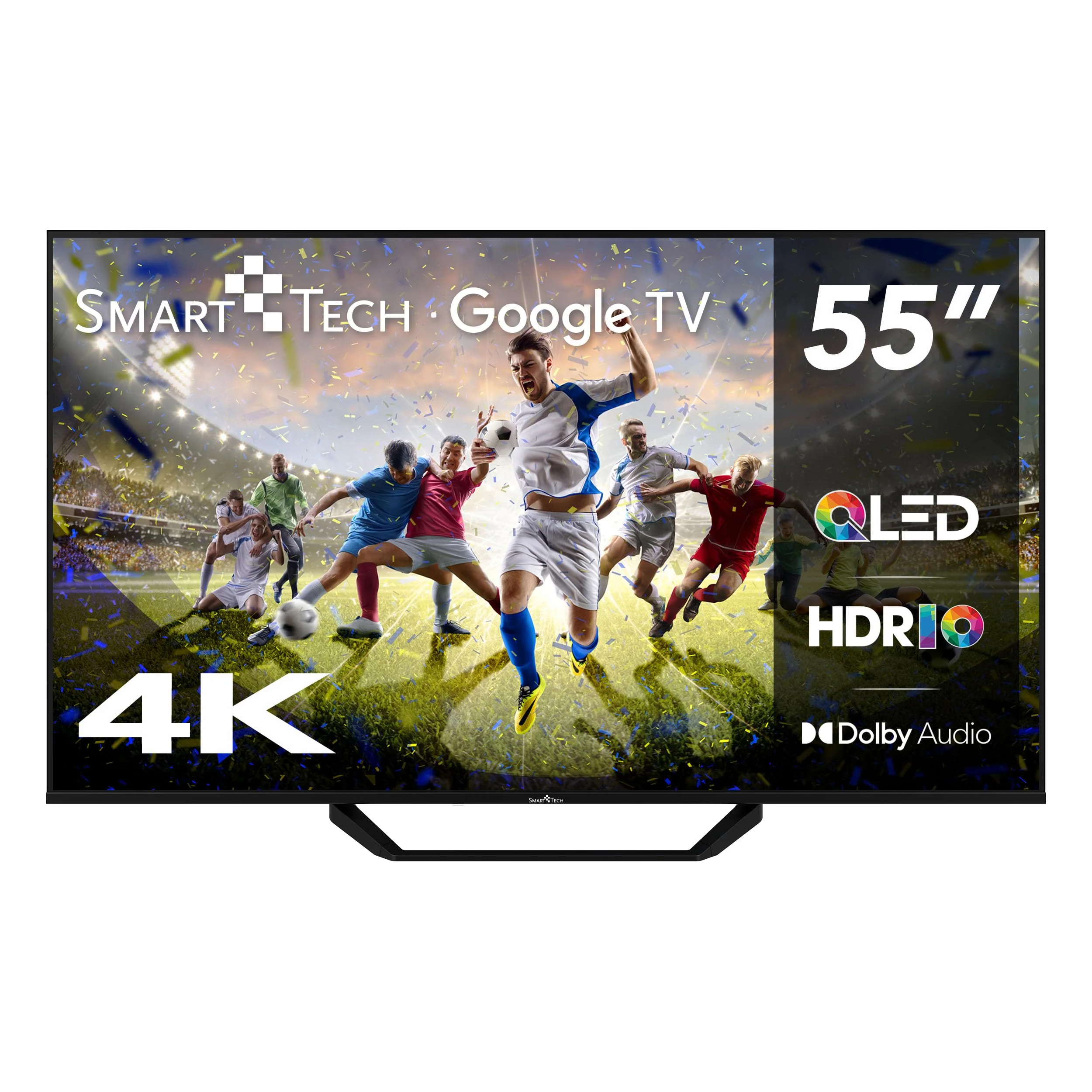 Smart Tech 55QG06K2, 55 Zoll (139 cm) 4K UHD QLED Google TV, YouTube, Netflix, Prime Video, Disney+