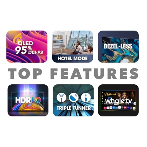 Smart Tech 55QH02K, 55 Zoll (139 cm), UHD-QLED-Smart-Fernseher, Netflix, YouTube, Prime Video, Disney+, Whale TV+ - Image 9