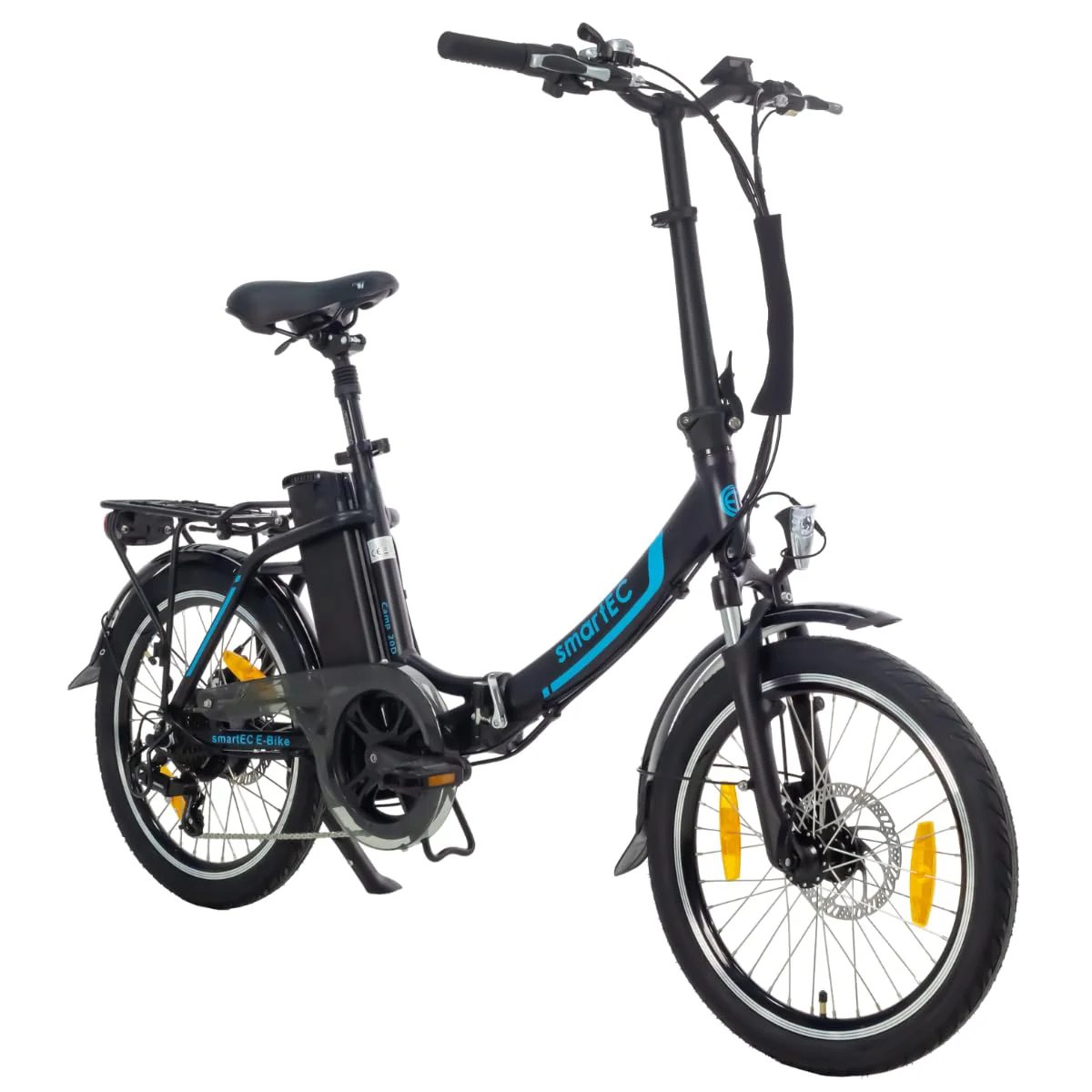 smartEC Camp-20D E-Bike Klapprad 250W Hinterradmotor Li-Ion-Akku 36V/15,6Ah 20 Zoll E-Klapprad E-Faltrad Elektrofahrrad Reichweite 100km bis 25 km/h (Schwarz) - Image 14