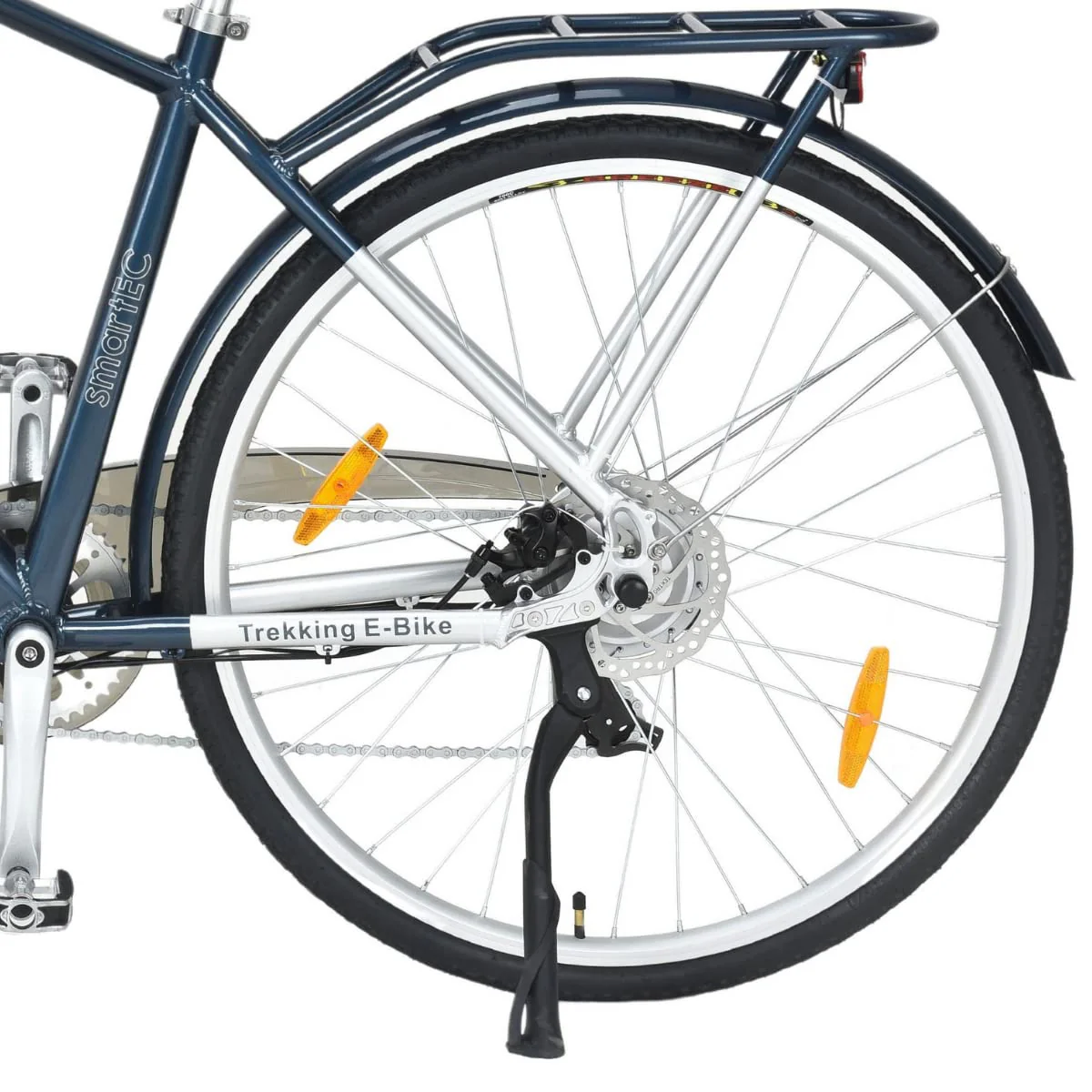 smartEC Trek-28H E-Bike Trekking Herren 250W Hinterradmotor Li-Ion Akku 36V/13Ah Elektrofahrrad 28 Zoll Reichweite 90km bis 25 km/h Trekking City (Schwarz) - Image 3