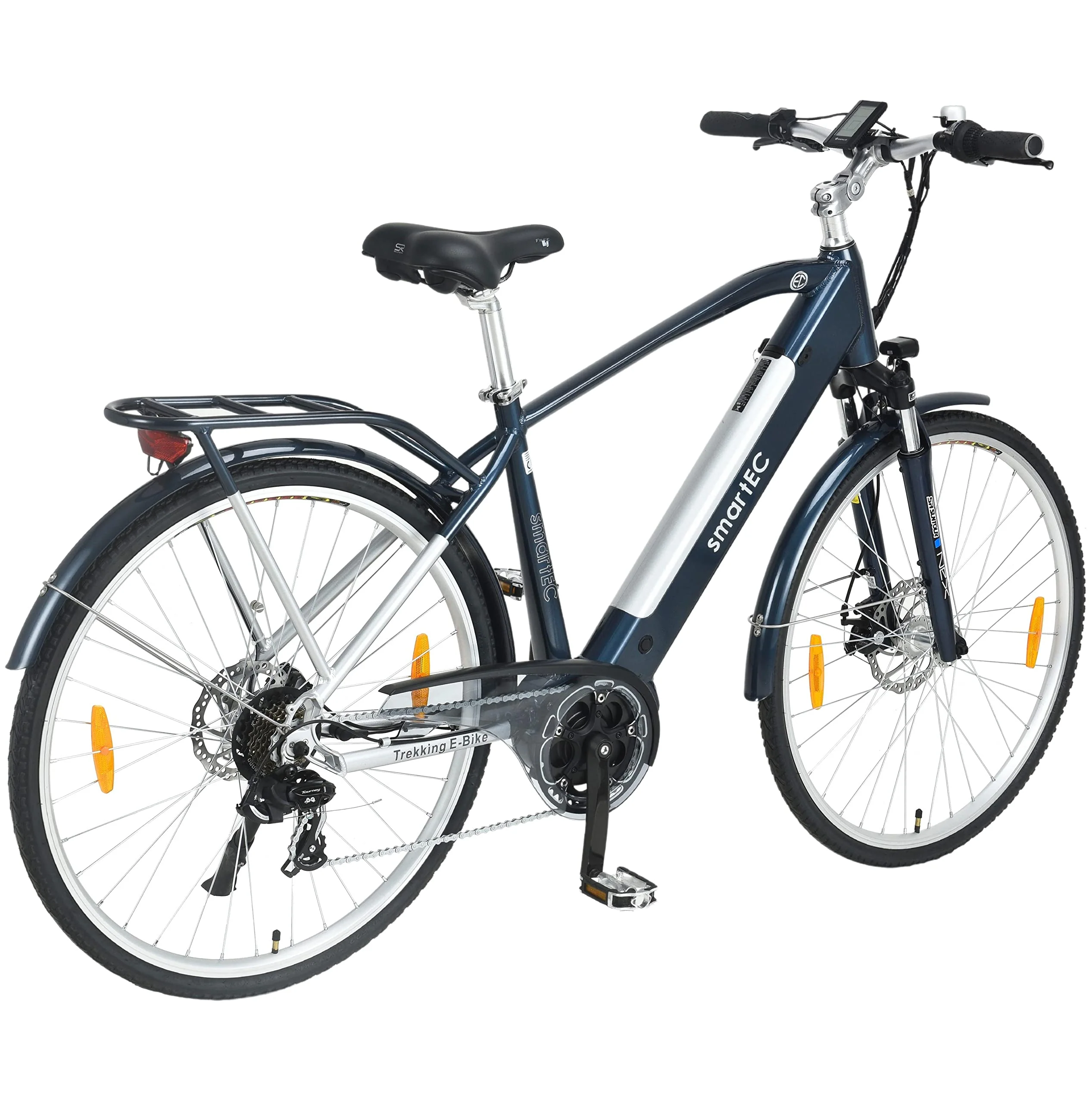 smartEC TrekX-MH E-Bike Trekking Herren 250W Mittelmotor Li-Ion-Akku 36V/13Ah Elektrofahrrad 28 Zoll Reichweite 90km bis 25 km/h Trekking City - Image 2