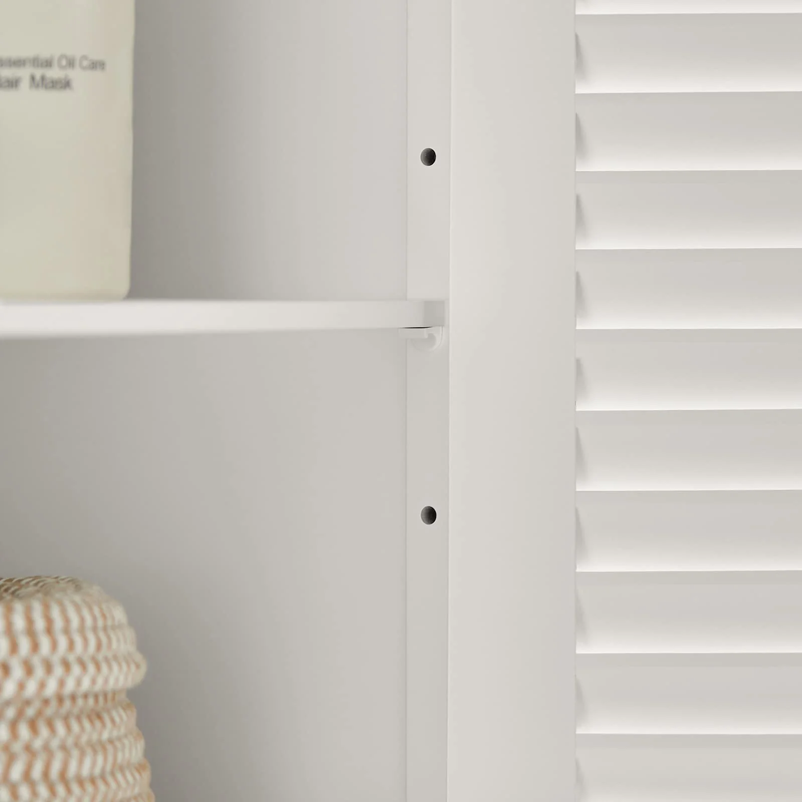 SoBuy® FRG237-W Waschbeckenunterschrank Badschrank Unterschrank Badmöbel in weiß BHT ca: 60x58x34cm - Image 3