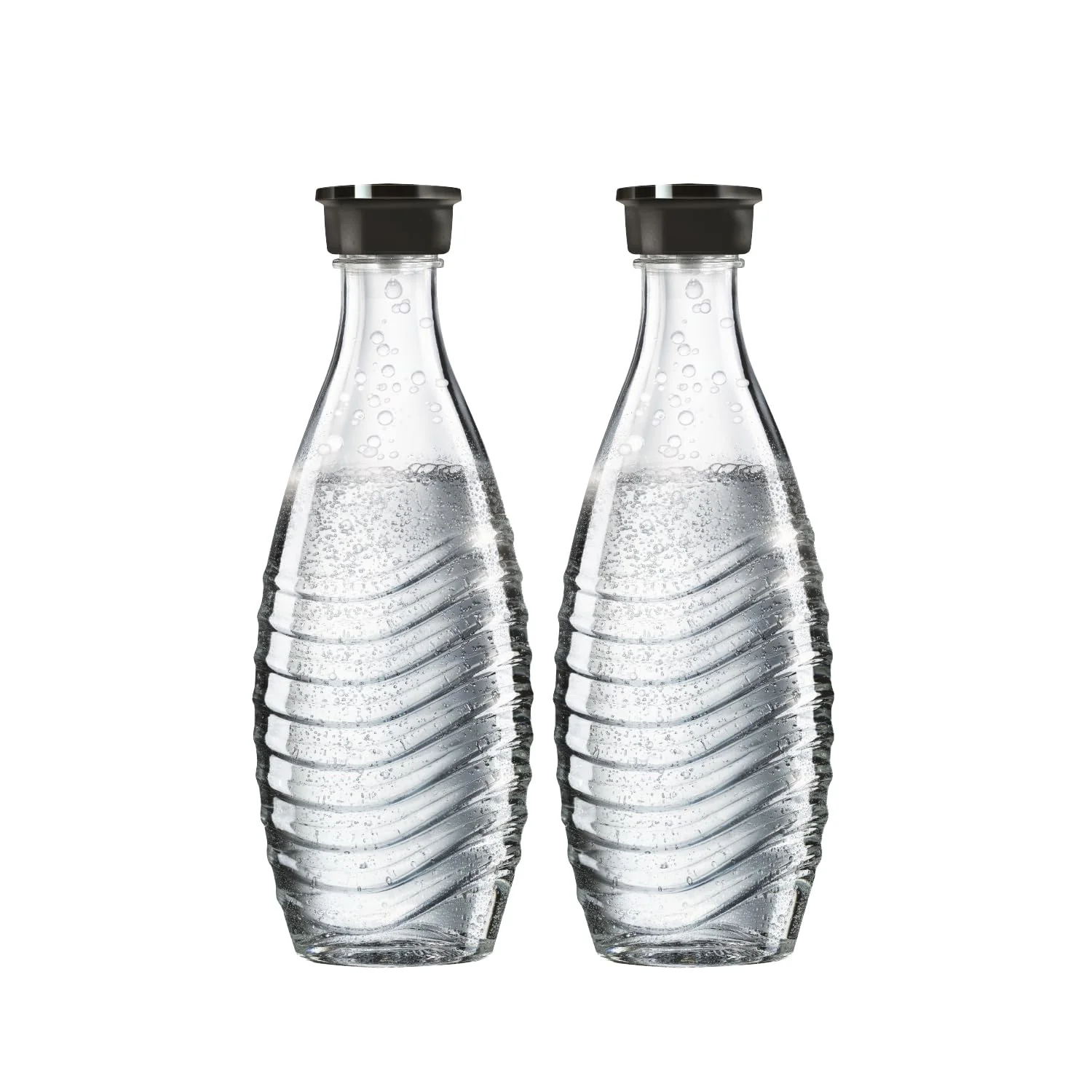 SodaStream 0,8L CRYSTAL Glaskaraffe | Spülmaschinenfest | Kompatibel mit Crystal & Penguin | elegantes Design | 2er-Pack - Image 8