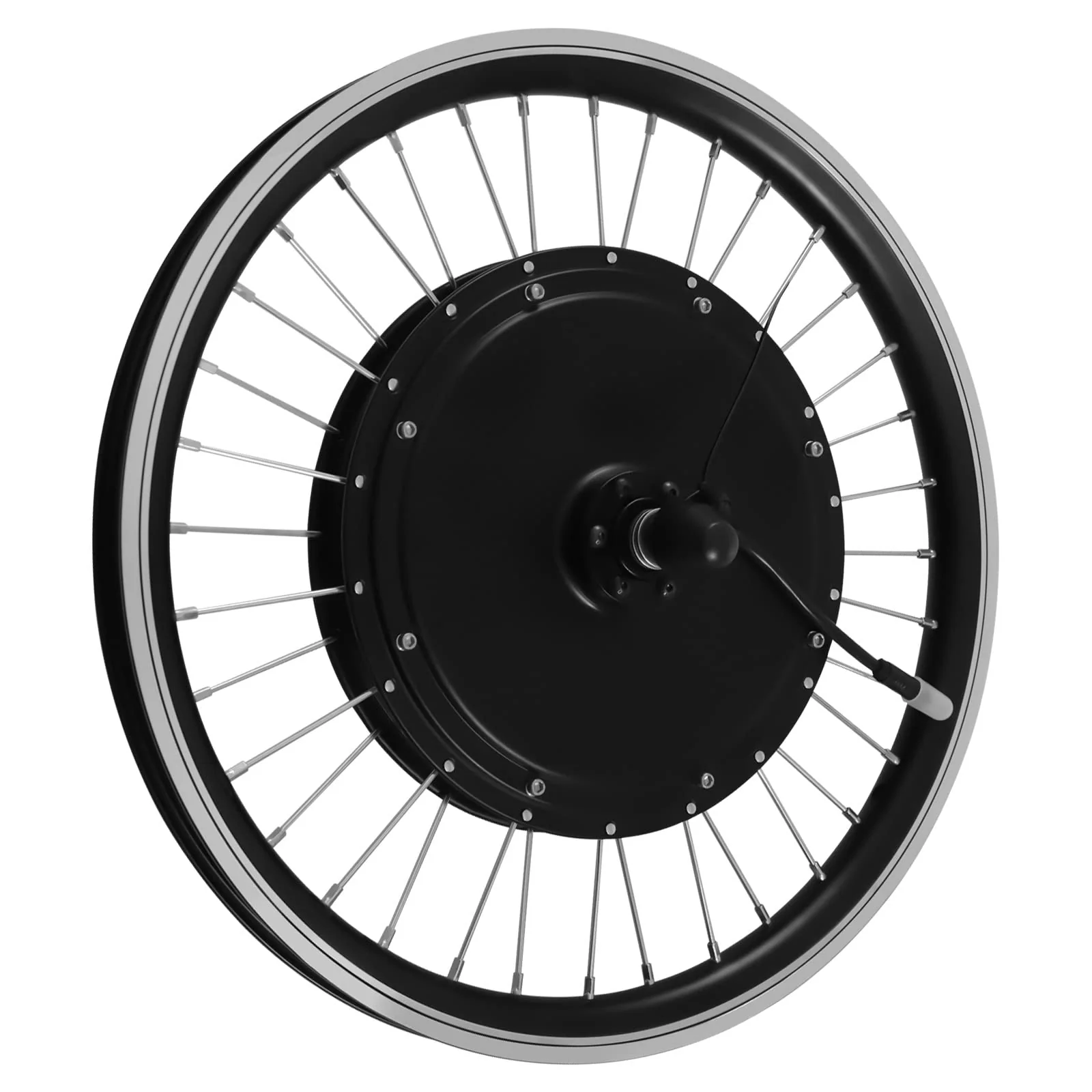 SOLOCJNL 20 Zoll Elektrofahrrad Umbausatz, 500W E-Bike Umrüstung Bausatz mit 5 Einstellbare Geschwindigkeiten und LCD Anzeige, 340RPM Geschwindigkeit, Schwarz - Image 5