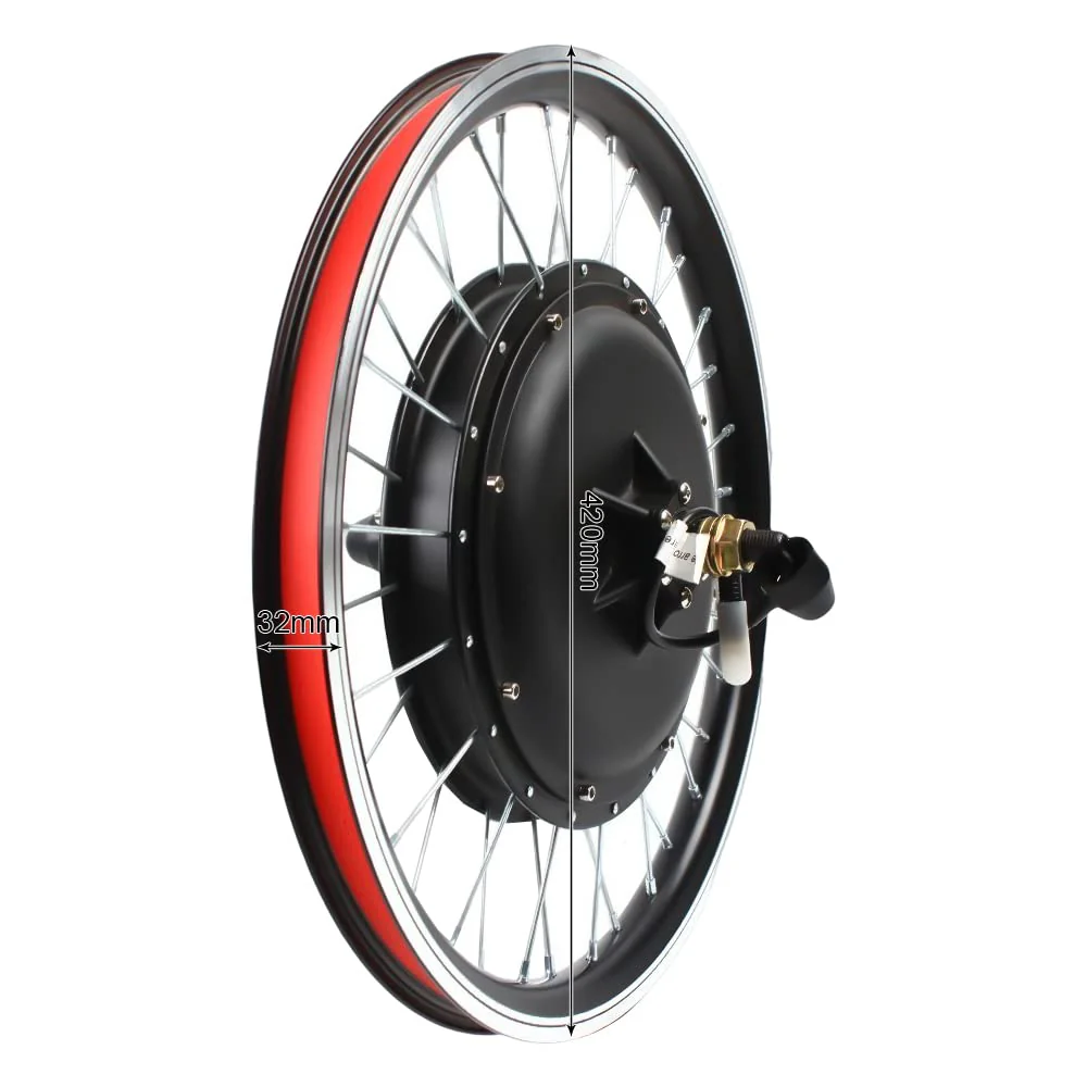 SOLOCJNL E-Bike Hinterrad Umrüstsatz, 48V 1000W Brushless Gearless Motor Kit mit LED Display, Daumenhebel für 20-Zoll Fahrrad - Image 9