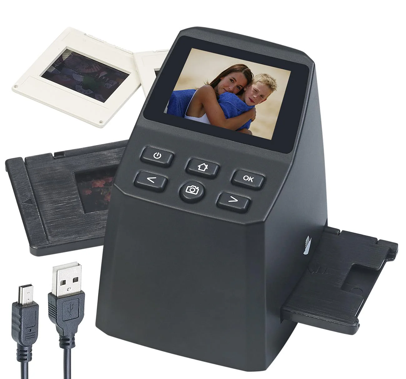 Somikon Dia und Negativscanner: Stand-Alone-Dia- & Negativ-Scanner mit 2,4" / 6,1 cm Display, 14,6 MP (Dia Betrachter, Dia Digitalisierer, Digitalisierung) - Image 7