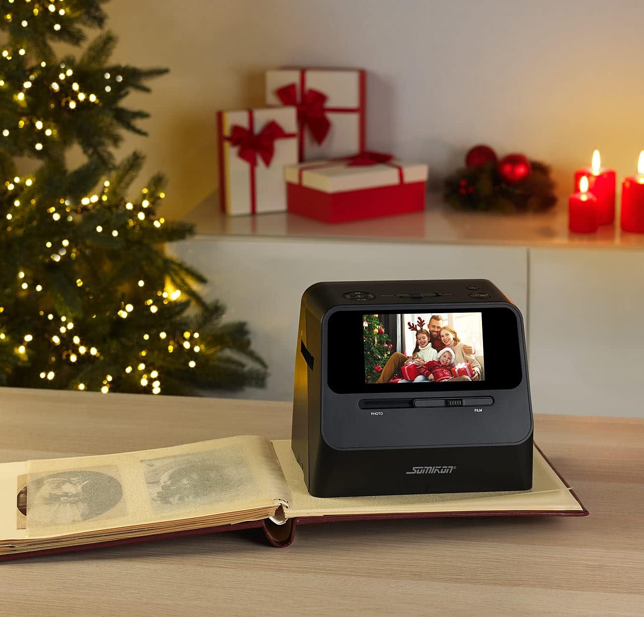 Somikon Fotoscanner: 3in1-Foto-, Dia- & Negativscanner mit 22 MP und HDMI-Ausgang, Akku (Scanner, Bilder Scanner, Digitalisierung) - Image 15