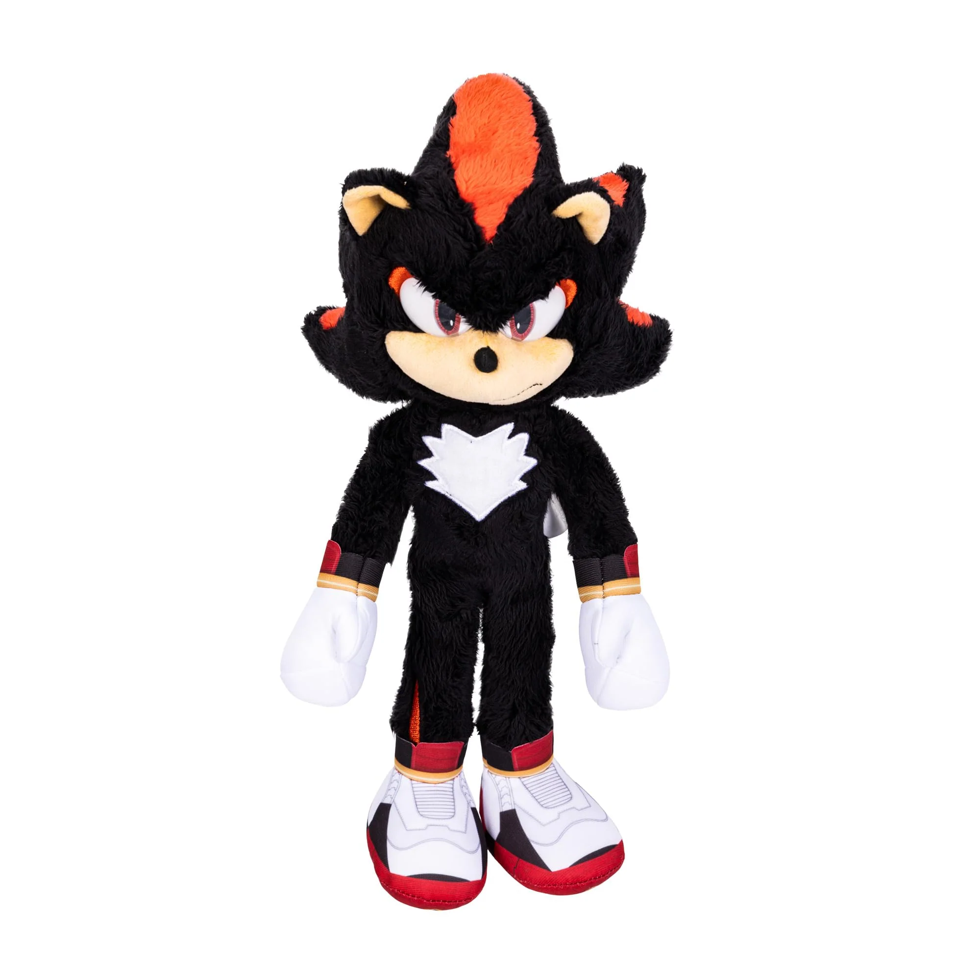 Sonic 3 The Hedgehog Deluxe-Shadow-Plüschtier – 33 cm – offiziell von Sega lizenzierte Plüschfigur – realistische Details – Funkelnde Augen – Sammlerstück – ab 3 Jahren