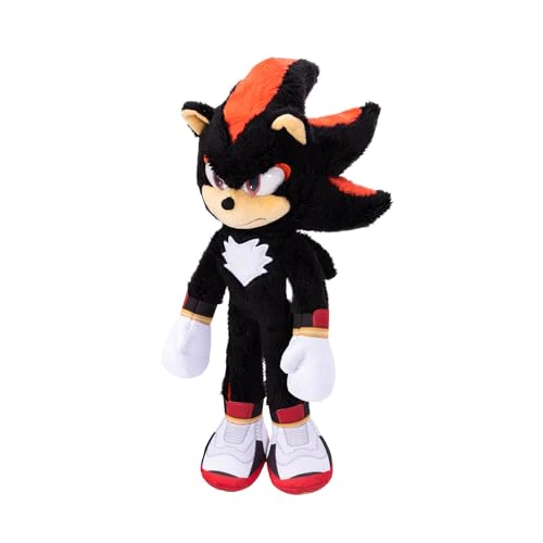 Sonic 3 The Hedgehog Deluxe-Shadow-Plüschtier – 33 cm – offiziell von Sega lizenzierte Plüschfigur – realistische Details – Funkelnde Augen – Sammlerstück – ab 3 Jahren - Image 6