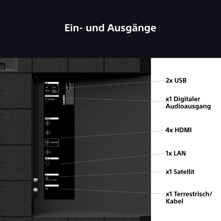 Sony BRAVIA 3 - Direct LED 85 Zoll Fernseher (K85S32), X-Balanced Speaker, Dolby Vision/Atmos, IMAX Enhanced, Google TV (2025), Google Cast, Apple AirPlay 2, Eco Dashboard 2, Game Menu 2, Smart TV - Image 13