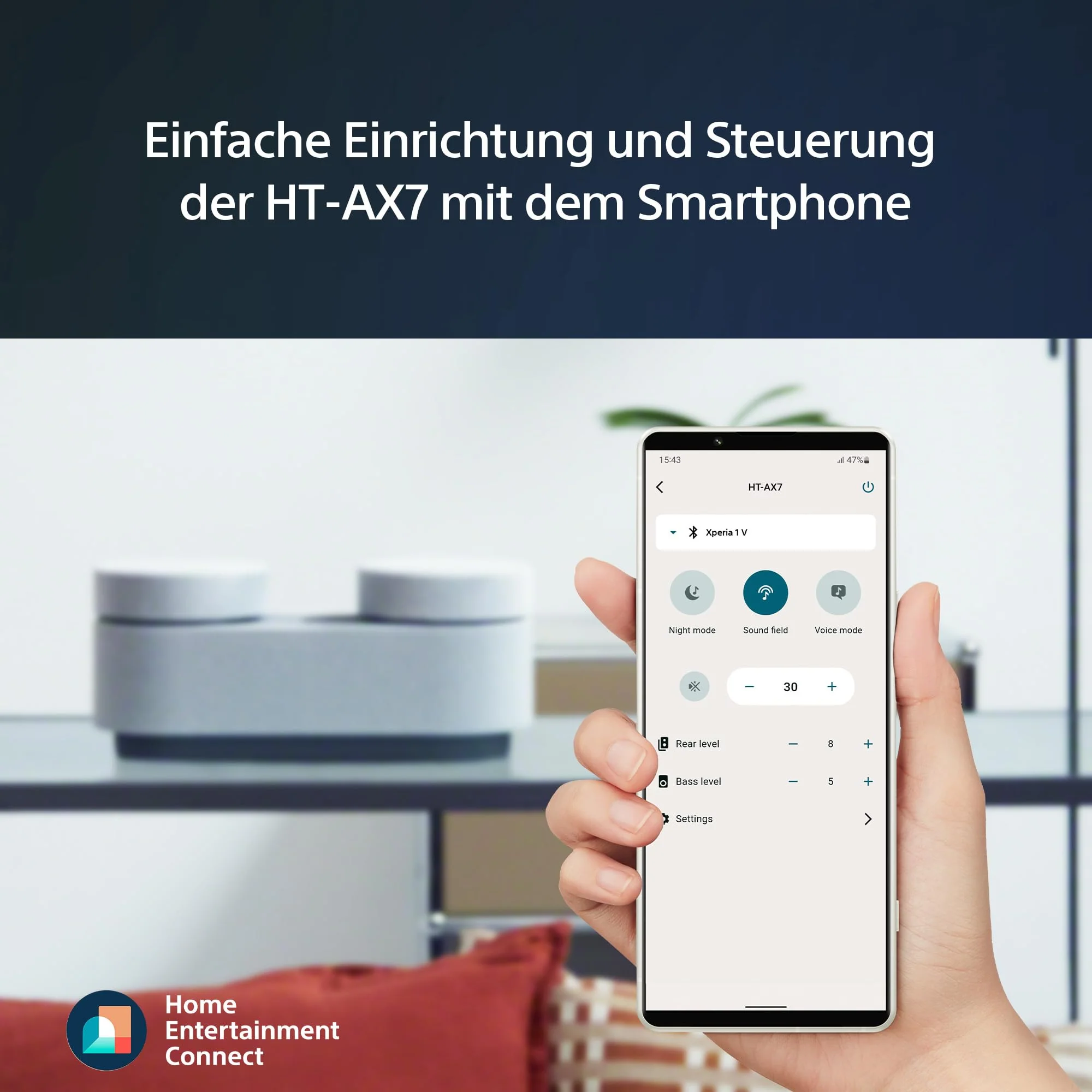 Sony HT-AX7 tragbares Heimkinosystem - Kinosound überall mit 360° Raumklang - Bis zu 30 Stunden Akkulaufzeit - Bluetooth- - Image 2