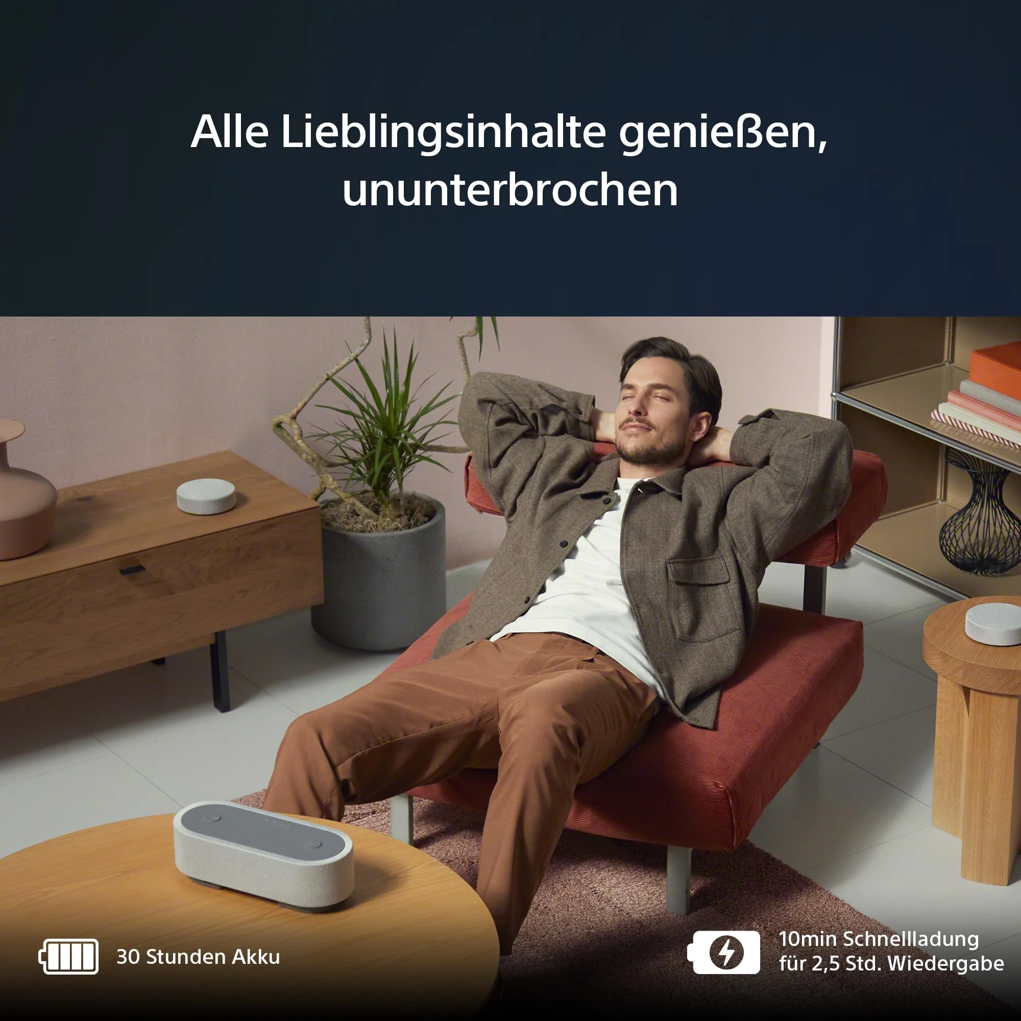 Sony HT-AX7 tragbares Heimkinosystem - Kinosound überall mit 360° Raumklang - Bis zu 30 Stunden Akkulaufzeit - Bluetooth- - Image 4