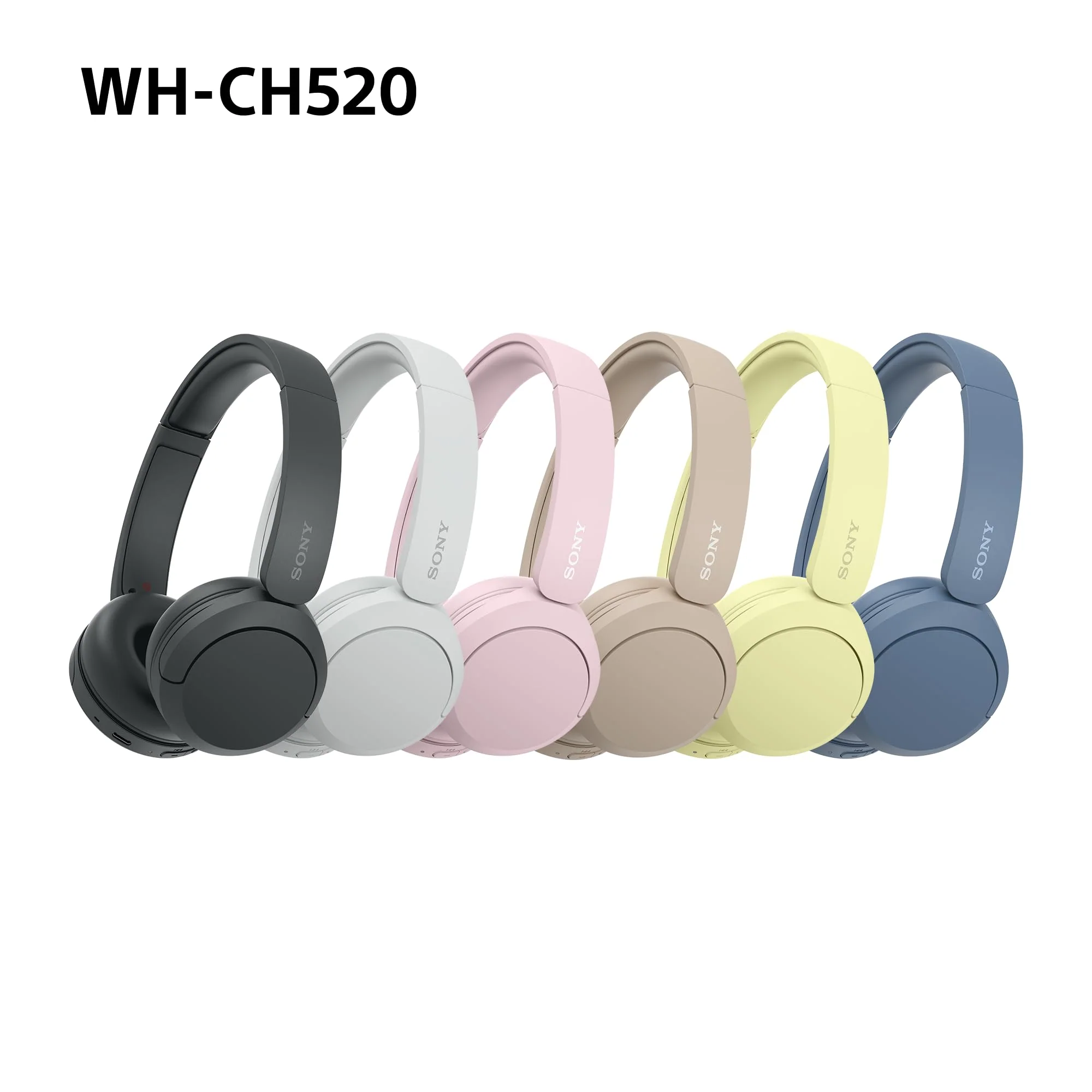 Sony WH-CH520 Kabelloser Bluetooth On-Ear-Kopfhörer, hohe Klangqualität, leichtes Design, bis zu 50 Stunden Akkulaufzeit, Schnellladung, EQ, klare Gesprächsqualität, iOS & Android - Beige - Image 10
