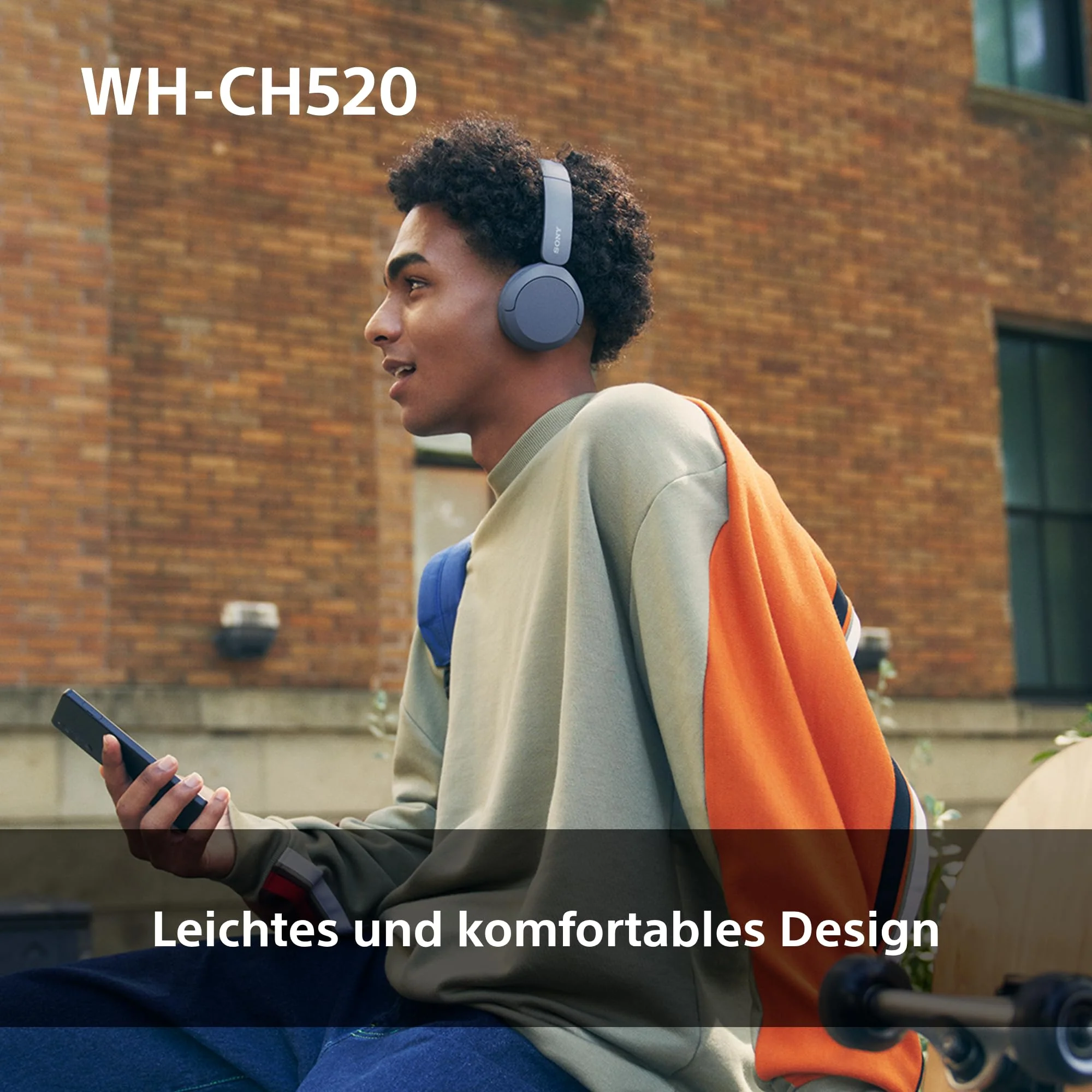 Sony WH-CH520 Kabelloser Bluetooth On Ear Kopfhörer, hohe Klangqualität, leichtes Design, bis zu 50 Stunden Akkulaufzeit, Schnellladung, EQ, klare Gesprächsqualität, iOS und Android, Blau - Image 13