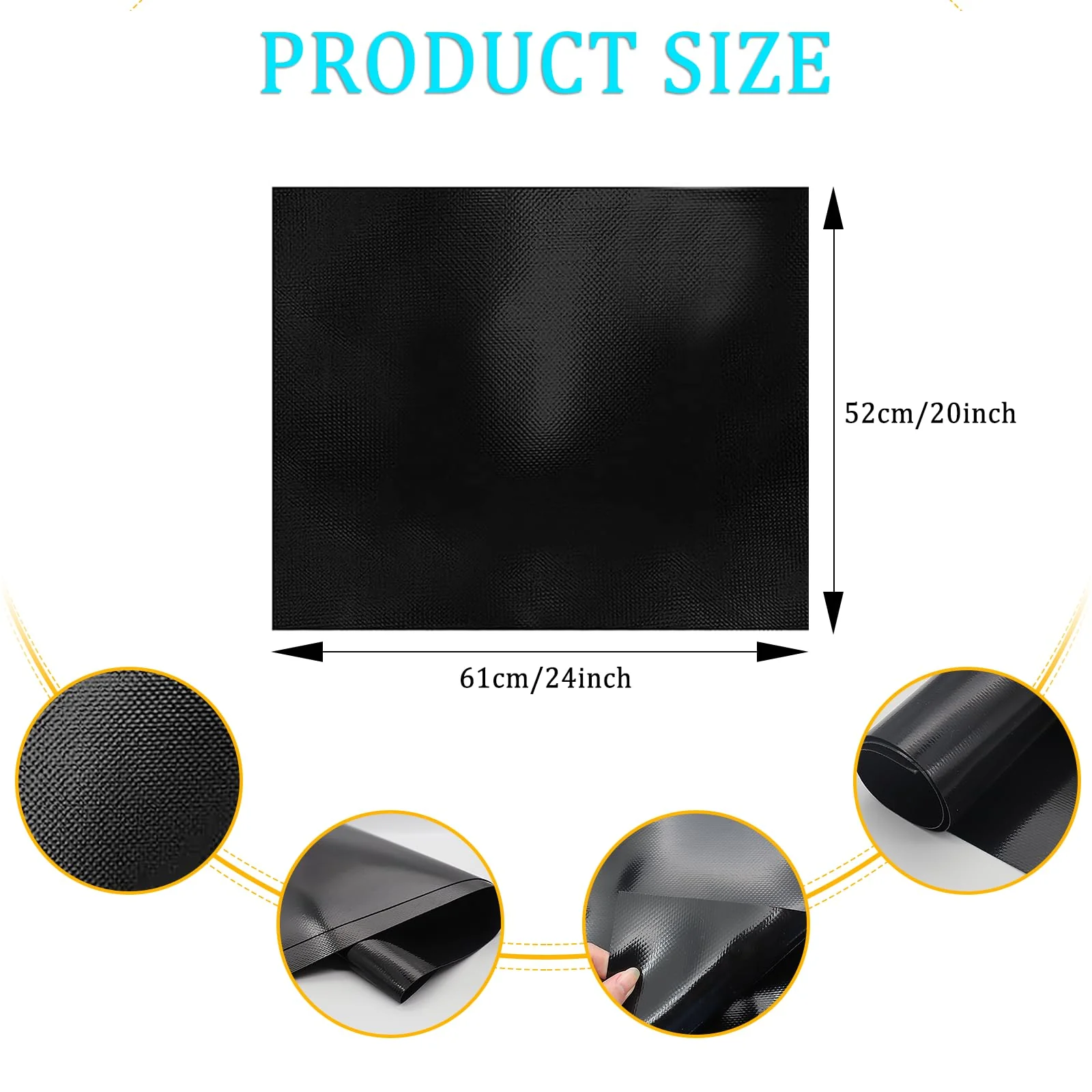 sotode 52x61cm Induktionskochfeld Schutzmatte Große Induction Cooker Silikonmatte Induktion Herdschutz Matte Induktion schutzmatte Wärmeisolierte Pad für Induktionsherd - Image 5