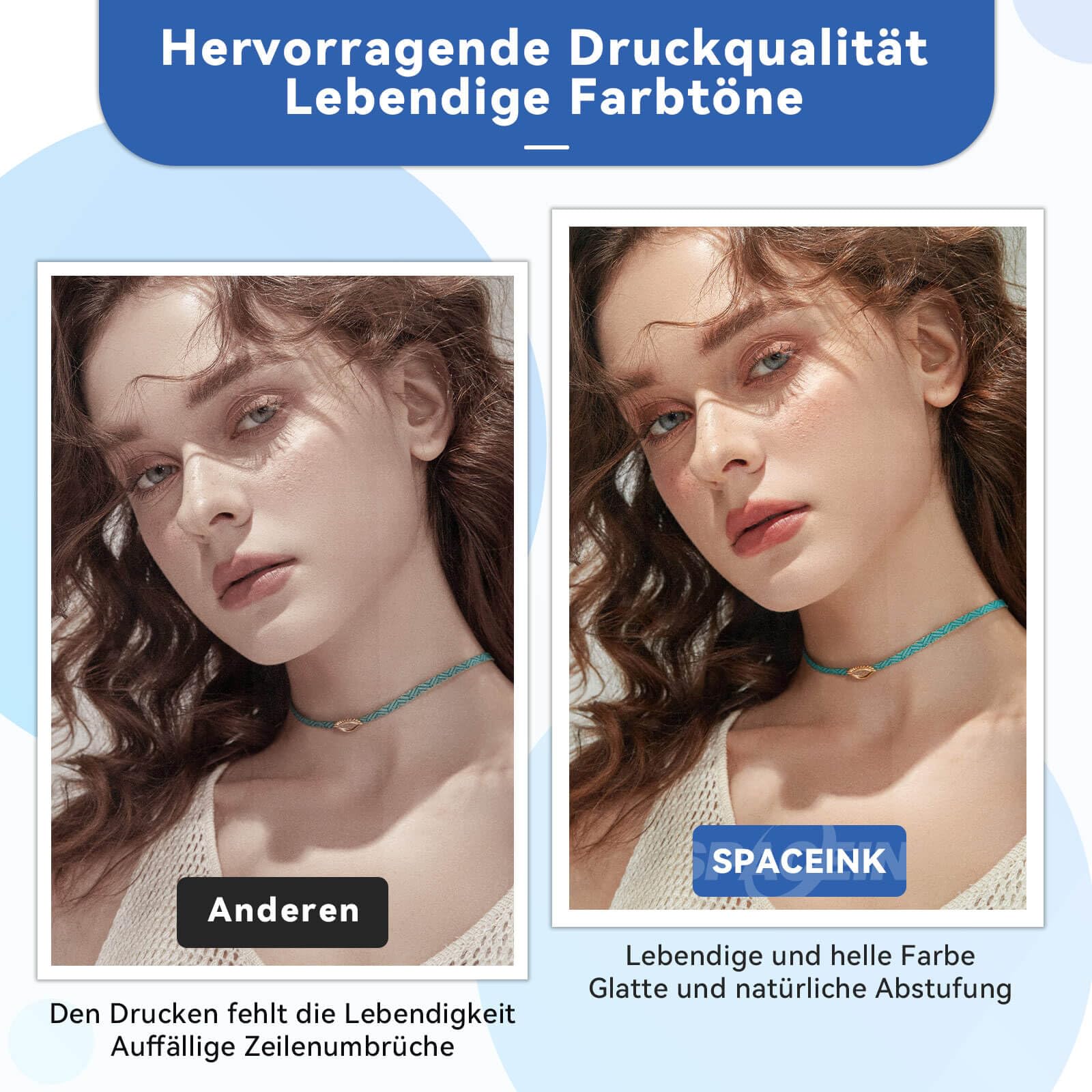 Spaceink Tinte 104 Multipack kompatibel für Epson 104 Tinte ET-4800 ET-4810 ET-2810 ET-2820 ET-2811 ET-2812 ET-2814 ET-2815 ET-2821 ET-2710 ET-2711 ET-2712 Drucker (2Schwarz, C, M, Gelb) - Image 5