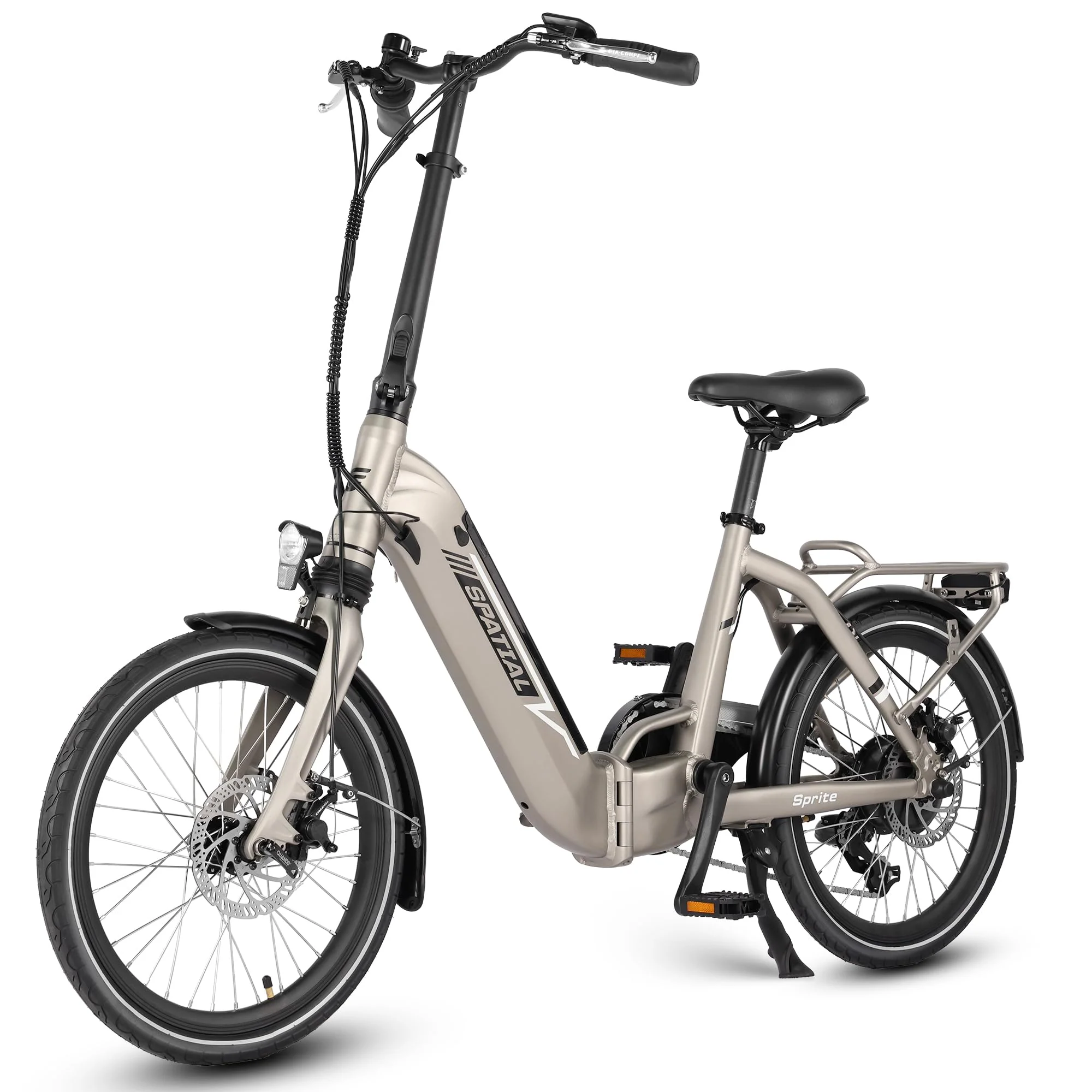 SPATIAL E Bike Klappard, 20 Zoll Elektrofahrrad, 40NM 250W Motor 36V 374.4Wh Batterie, 7 Gang Schaltung LCD Anzeige, Herren Damen City Ebike - Image 6