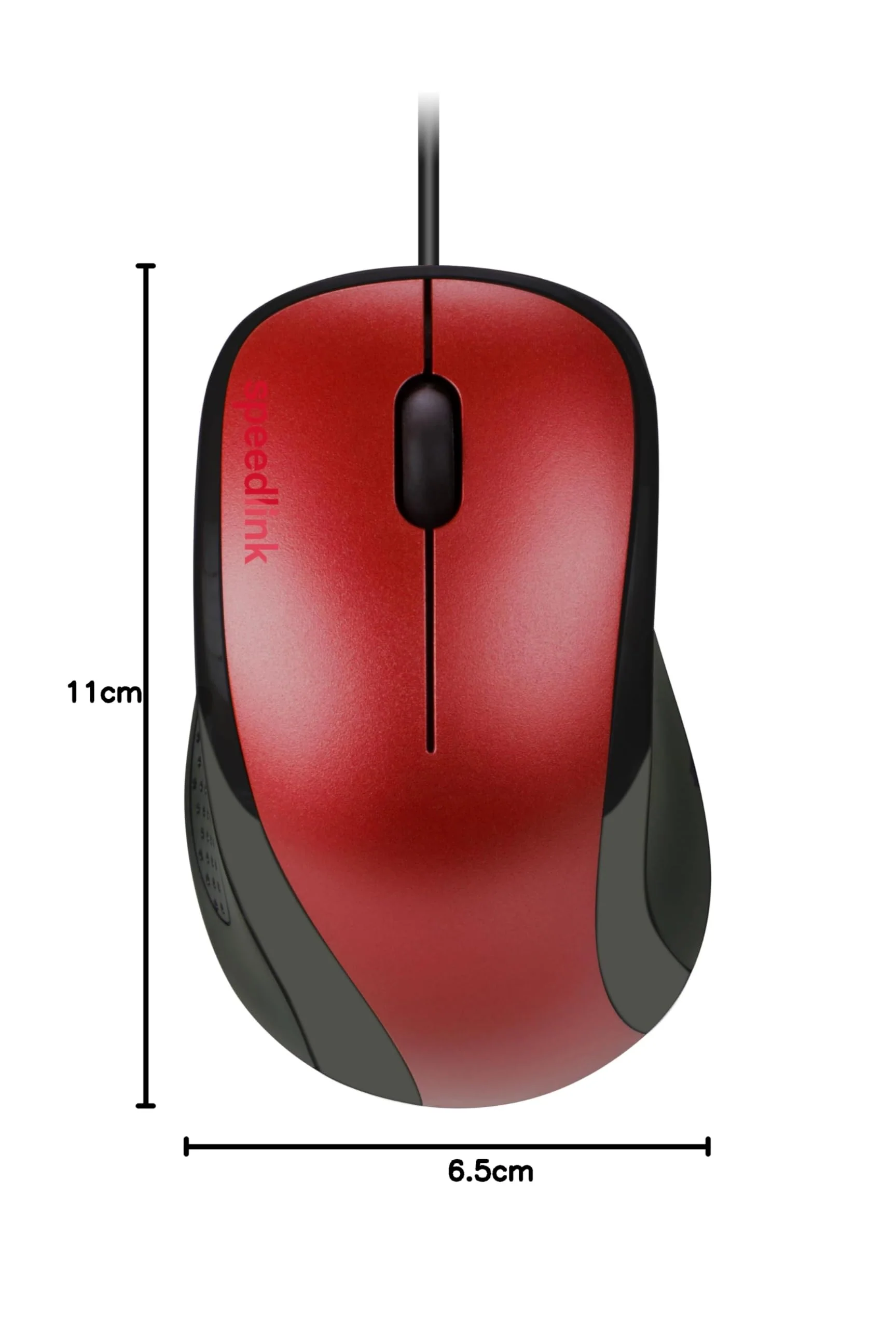 Speedlink KAPPA Mouse wired - leichte USB Maus mit Kabel, PC Maus kabelgebunden für PC, Laptop und Notebook, Büro, Office, 1000dpi, rot - Image 2