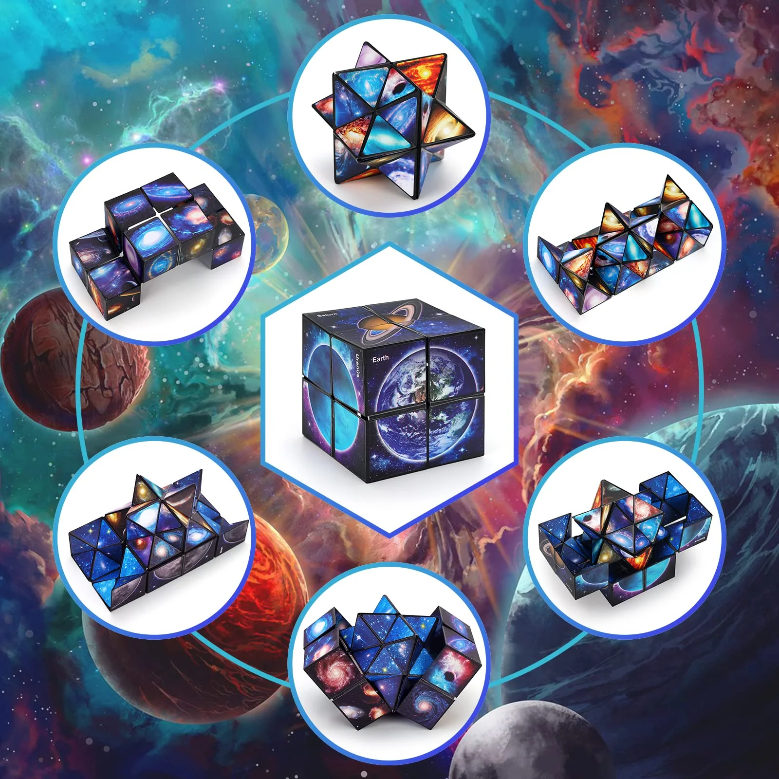 Spielzeug für 6-12 Jahre Kinder, Zauberwürfel und Infinity Cube - Geschenke für Mädchen und Jungen, Spiele ab 7-11 Jahre, Geburtstagsgeschenk für Kinder und Erwachsene - Image 6