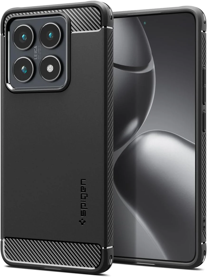Spigen Rugged Armor Hülle Kompatibel mit Xiaomi 14T -Matte Black - Image 6