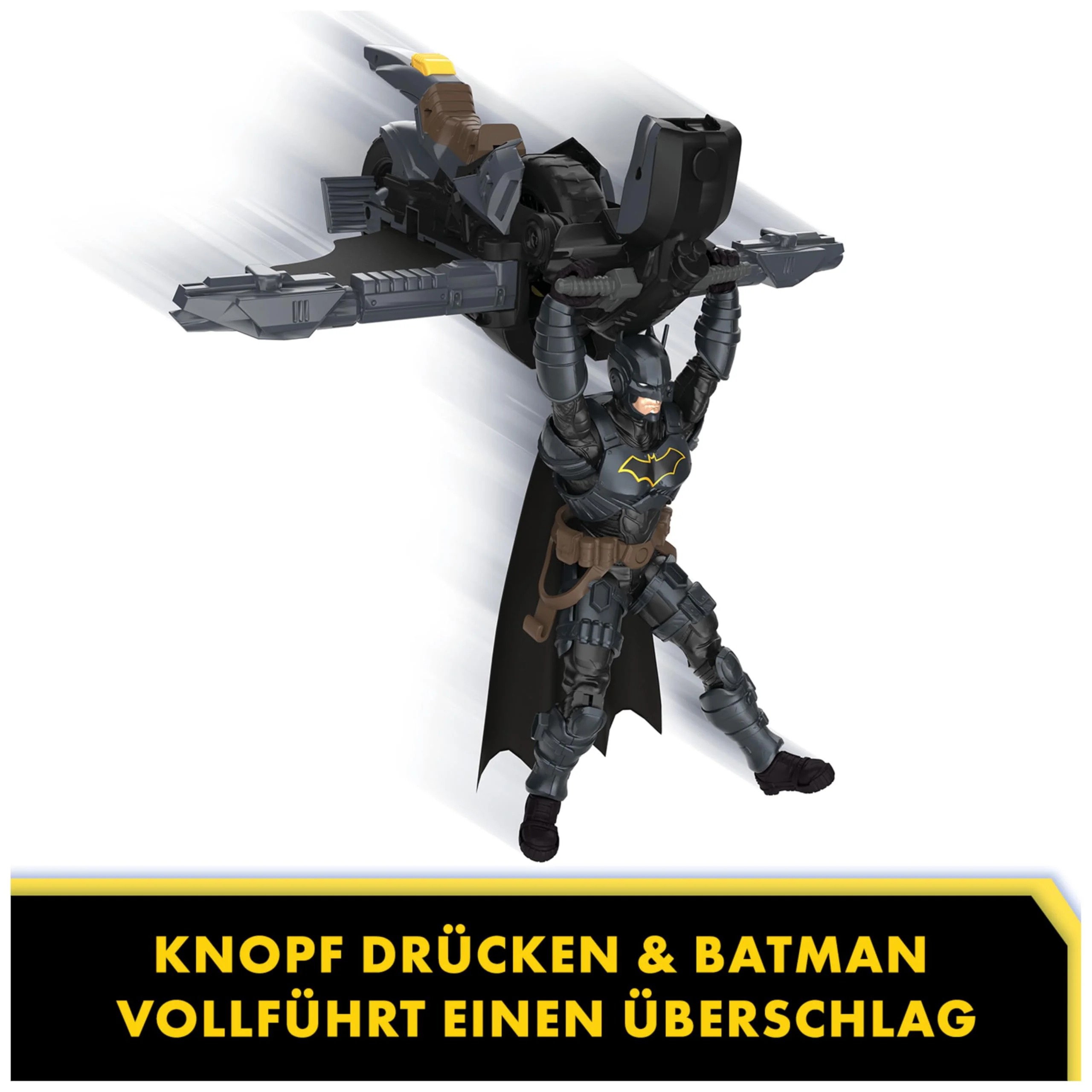 Spin Master Batman Adventures Batcycle - transformierendes 2-in-1 Fahrzeug Motorrad und Gleiter, kompatibel mit 30 cm Batman Action-Figuren, Spielzeug für Kinder ab 4 Jahren - Image 10
