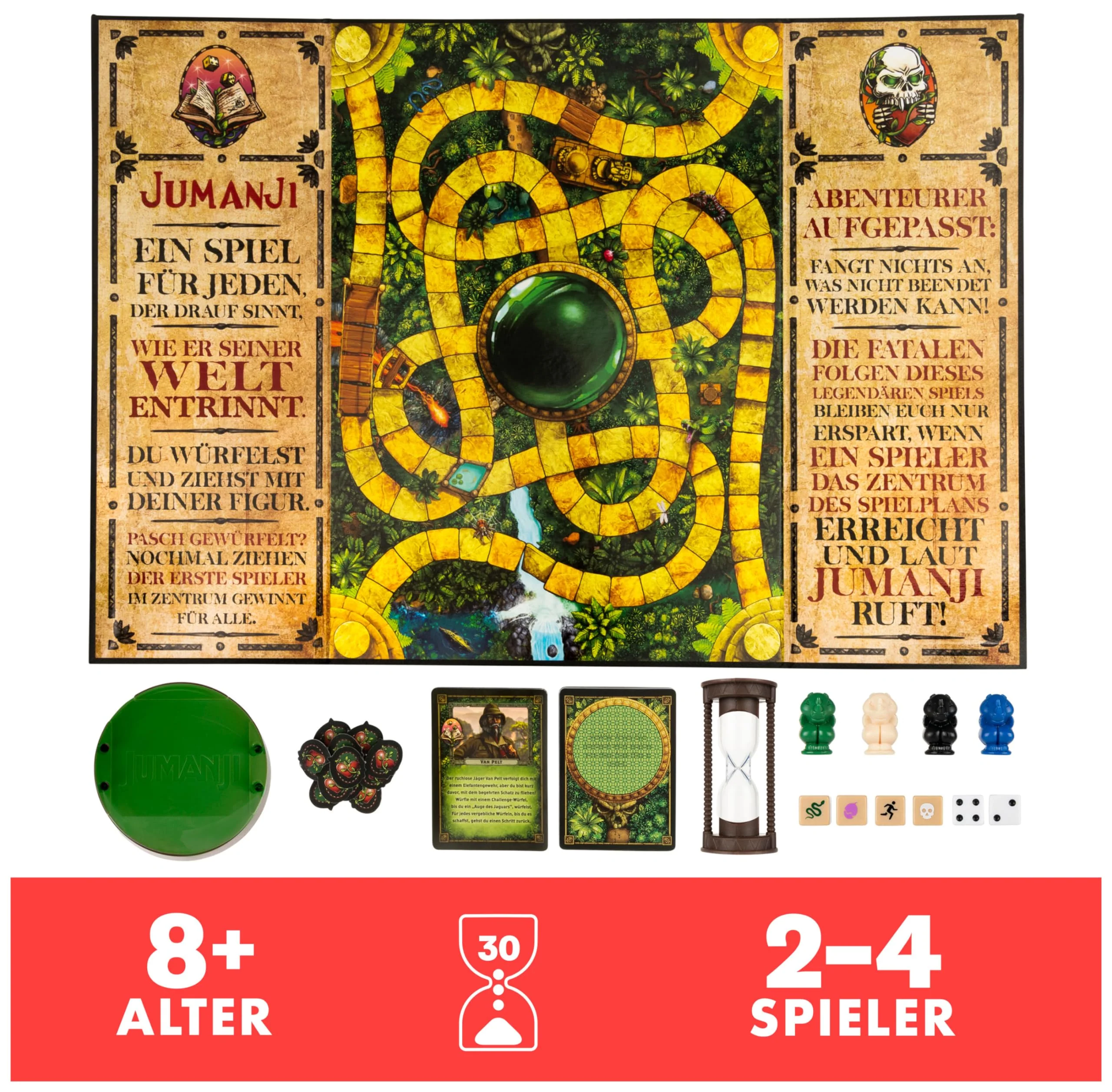 Spin Master Games - Jumanji - das actiongeladene Familienspiel für 2–4 mutige Abenteurer ab 8 Jahren - kooperatives Abenteuerspiel mit spannenden Challenges - Image 9