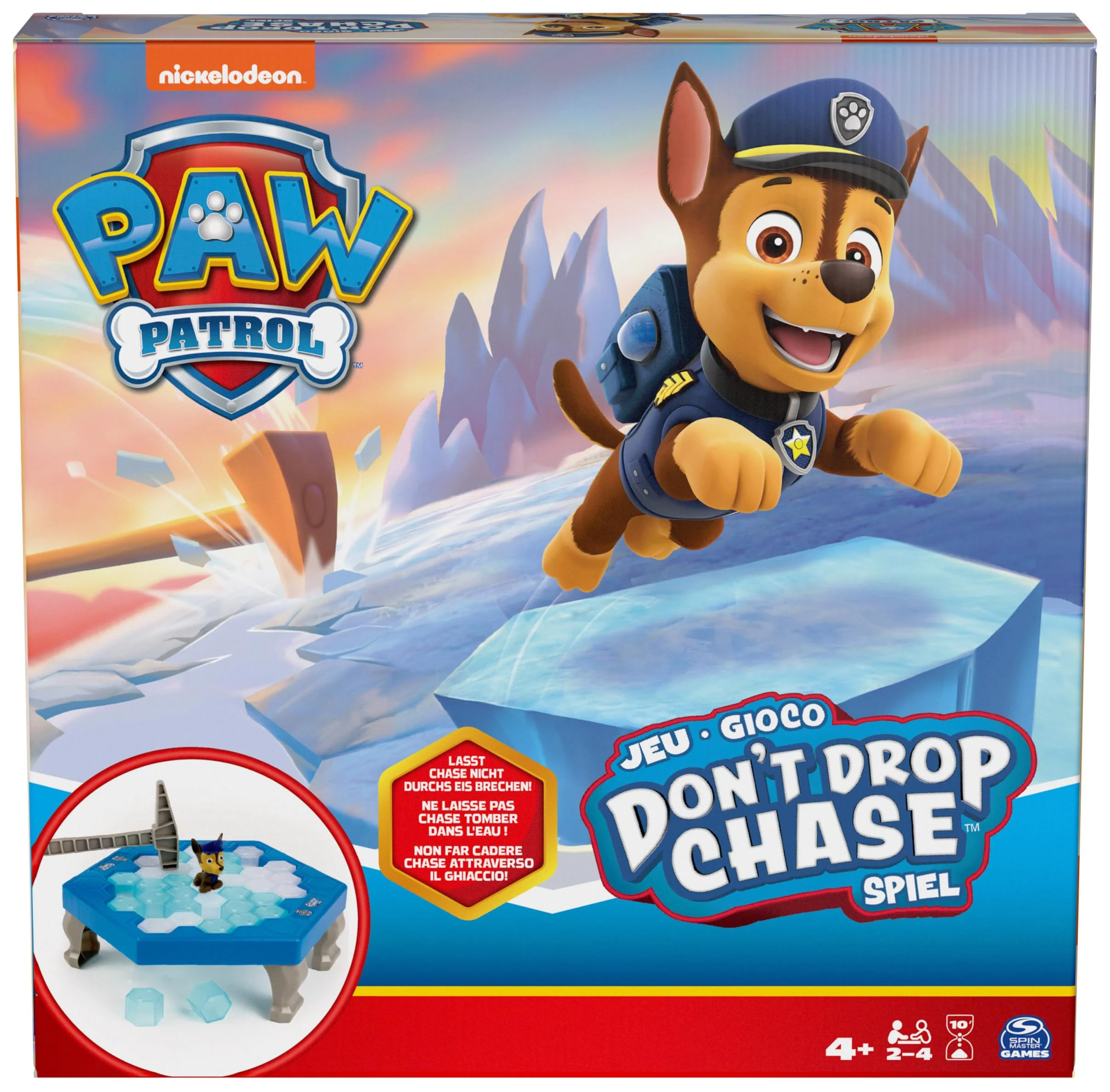 Spin Master Games PAW Patrol - Don‘t Drop Chase, actionreiches Abenteuerspiel für 2-4 Fellfreunde ab 4 Jahren