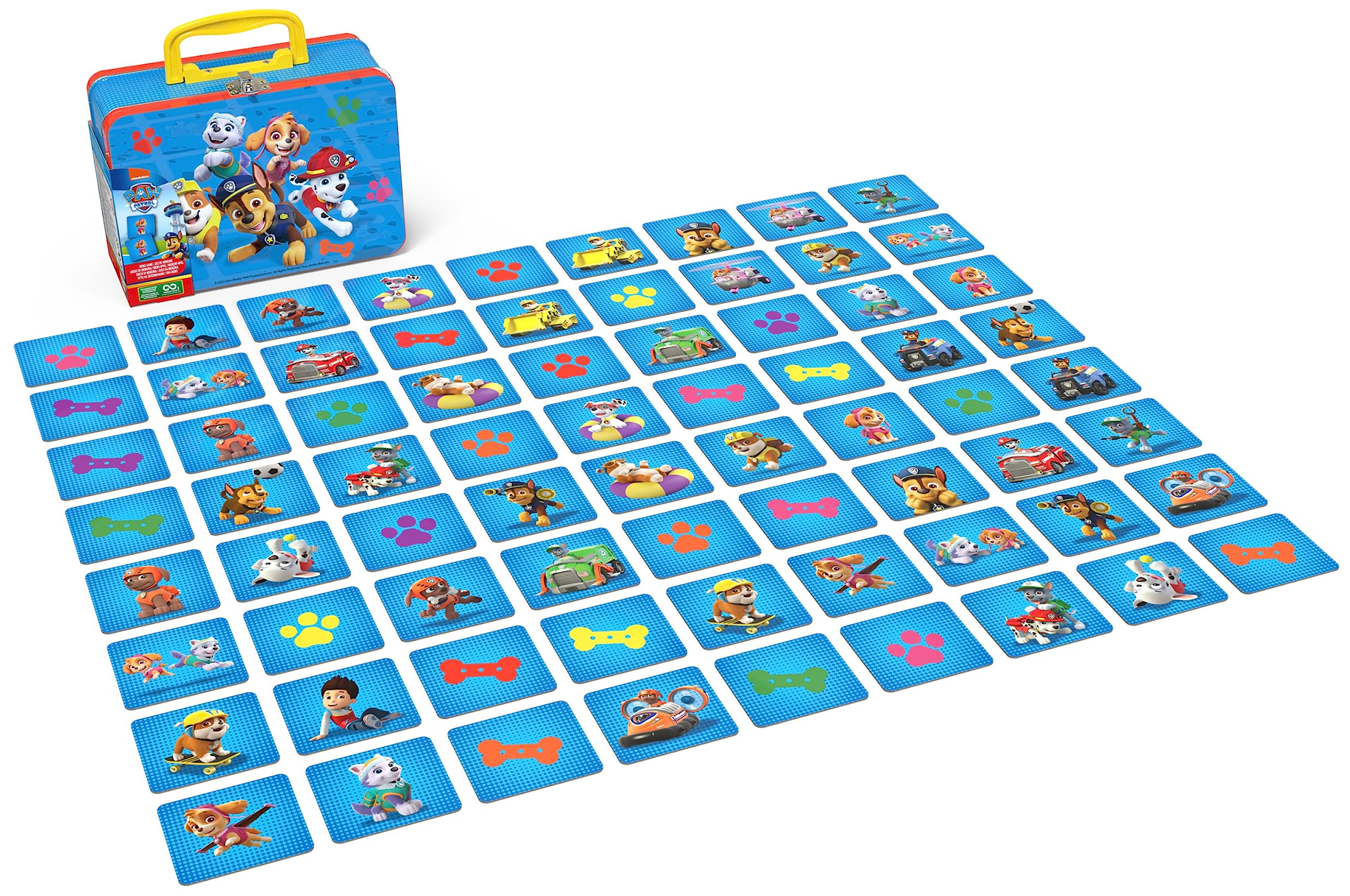Spin Master Games PAW Patrol Memo-Spiel - klassisches Merkspiel im Design der beliebten Vorschulserie PAW Patrol im Metall-Köfferchen, für Kinder ab 3 Jahren - Image 5