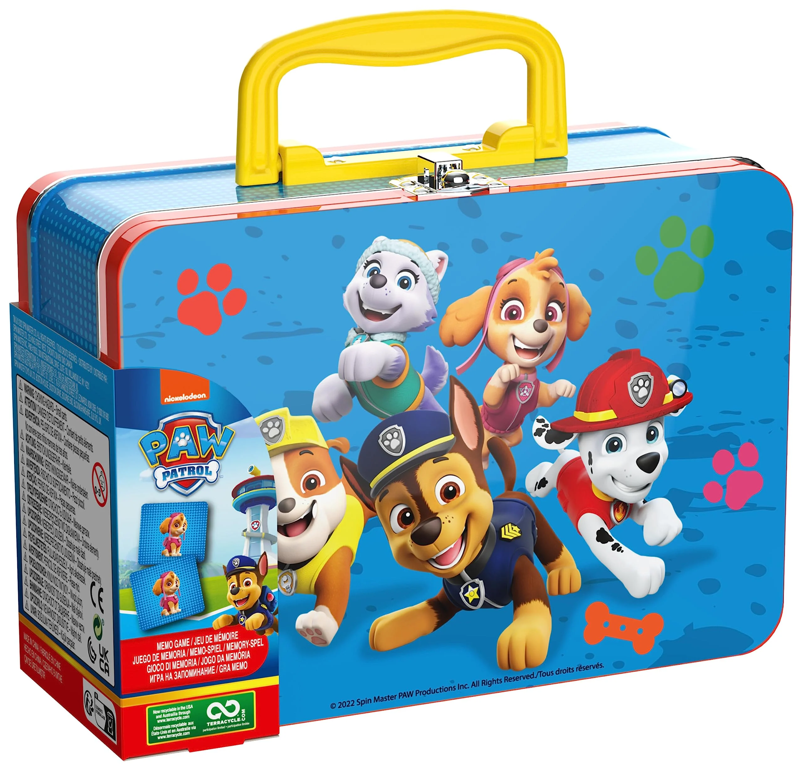 Spin Master Games PAW Patrol Memo-Spiel - klassisches Merkspiel im Design der beliebten Vorschulserie PAW Patrol im Metall-Köfferchen, für Kinder ab 3 Jahren - Image 7