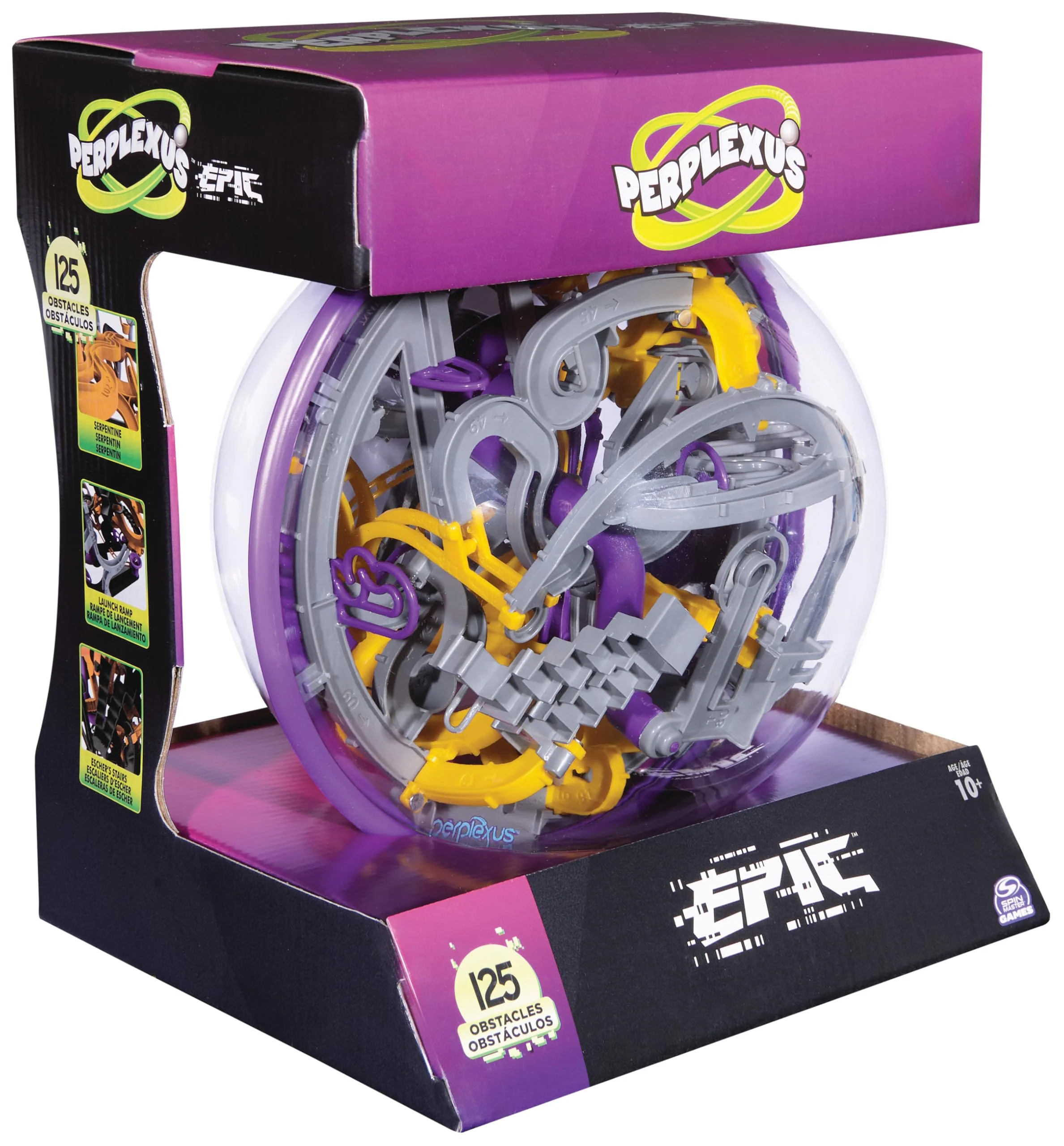 Spin Master Games - Perplexus Epic 3D Kugellabyrinth mit 125 Hindernissen, Konzentrationsspiel mit 360° Bewegung, Geschicklichkeitsspiel für Kinder ab 10 Jahren & Erwachsene - Image 3
