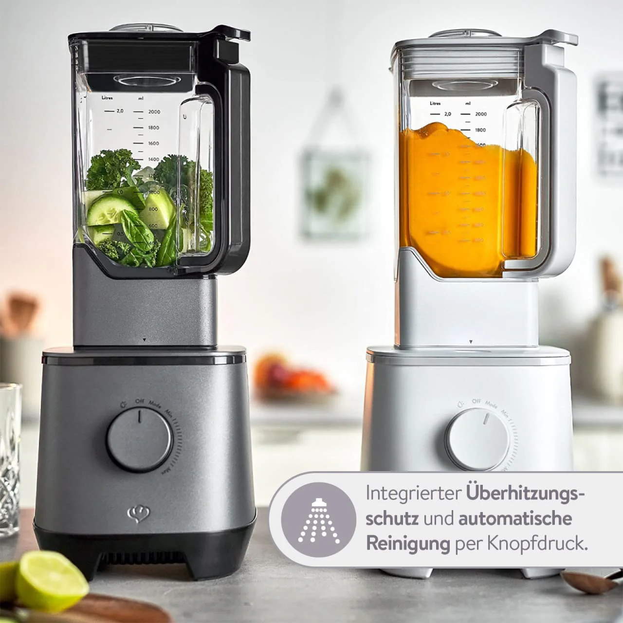 SPRINGLANE Hochleistungsmixer Hanno – Smoothie Maker 2000 W 32000 U/min mit Selbstreinigungsfunktion – inkl. Rezeptheft & Stößel - Image 6