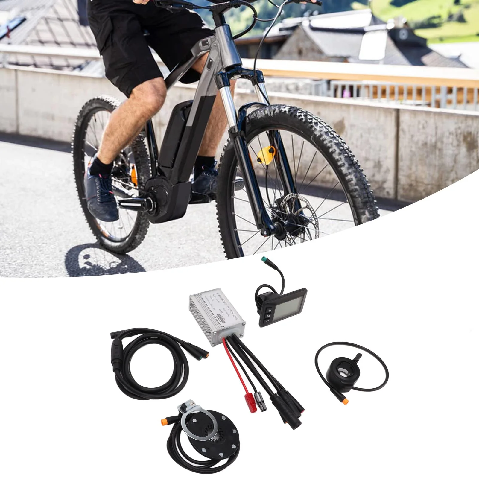 SPYMINNPOO Ebike Motor Controller, 250W 350W DC 36V 48V Elektrofahrrad Wasserdichter ESC mit GD01 Display 1 Bis 2 Kabel Komplettset - Image 3