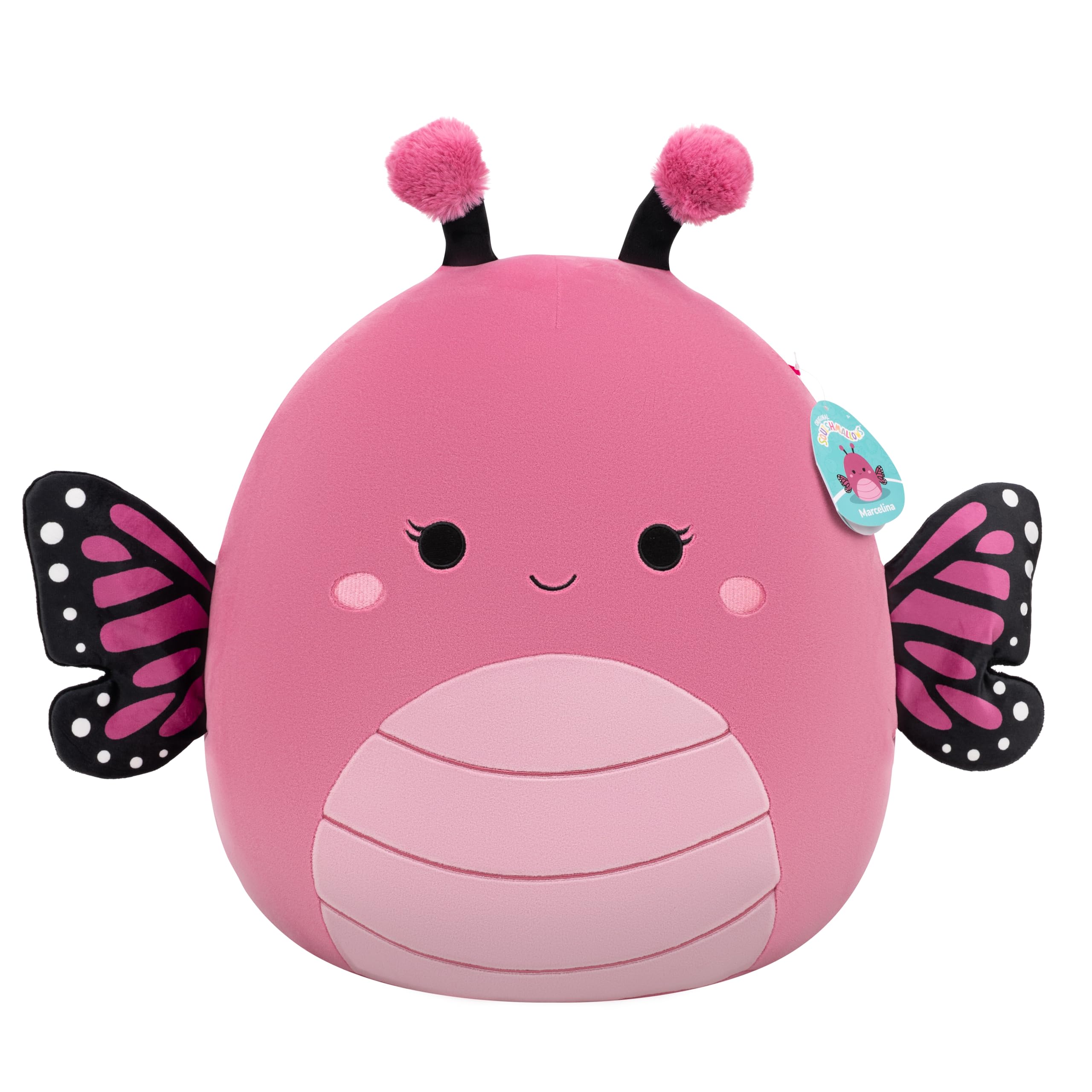 Squishmallows SQCR08610 - Marcelina der Monarchfalter 40 cm, offizielles Jazwares Plüsch, superweiches Kuscheltier