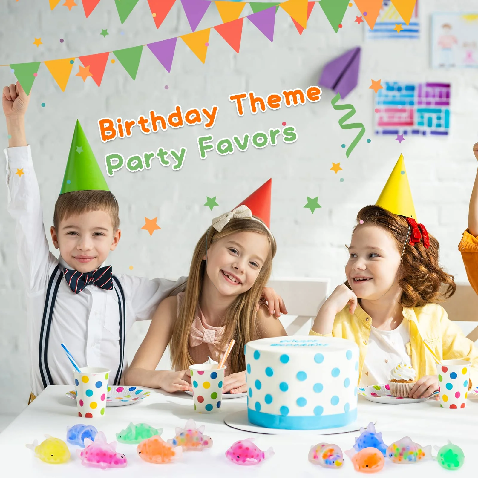 Squishy 48 Stück Geschenke Kindergeburtstag Squeeze Spielzeug Squishies Ungiftig Antistressball Stressball Quetschball für Erwachsene Party Geschenke für Kinder Klassenzimmer-Preise - Image 3