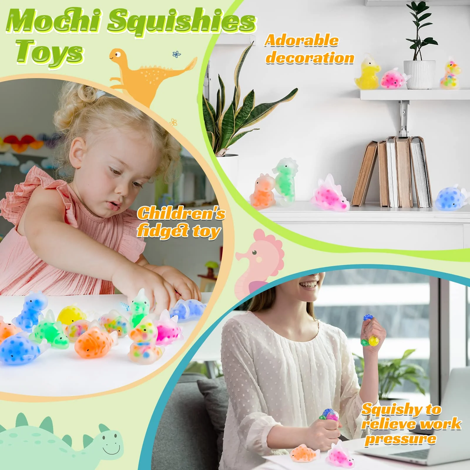 Squishy 48 Stück Geschenke Kindergeburtstag Squeeze Spielzeug Squishies Ungiftig Antistressball Stressball Quetschball für Erwachsene Party Geschenke für Kinder Klassenzimmer-Preise - Image 6