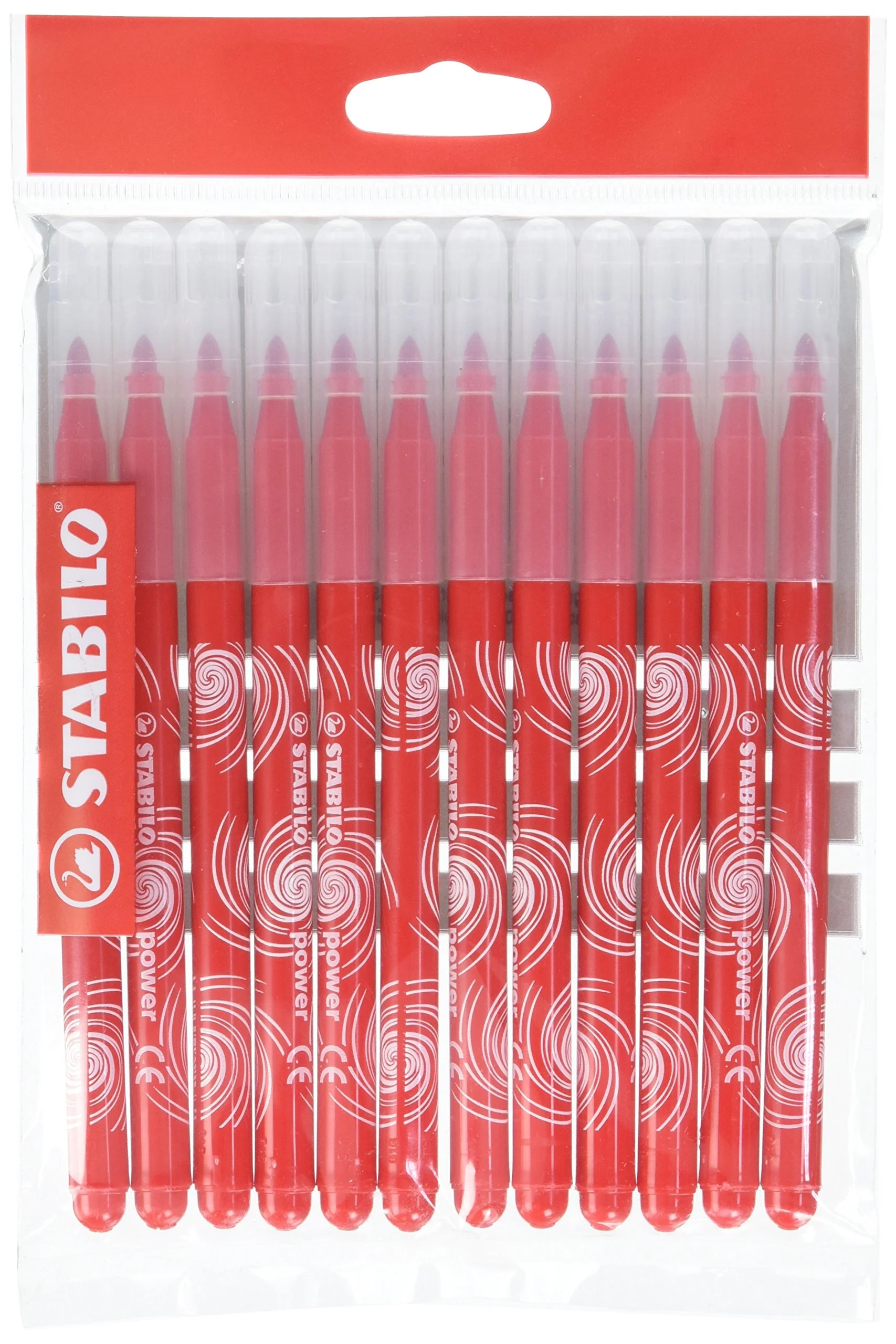 STABILO - Filzstift - power - 12er Pack - rot