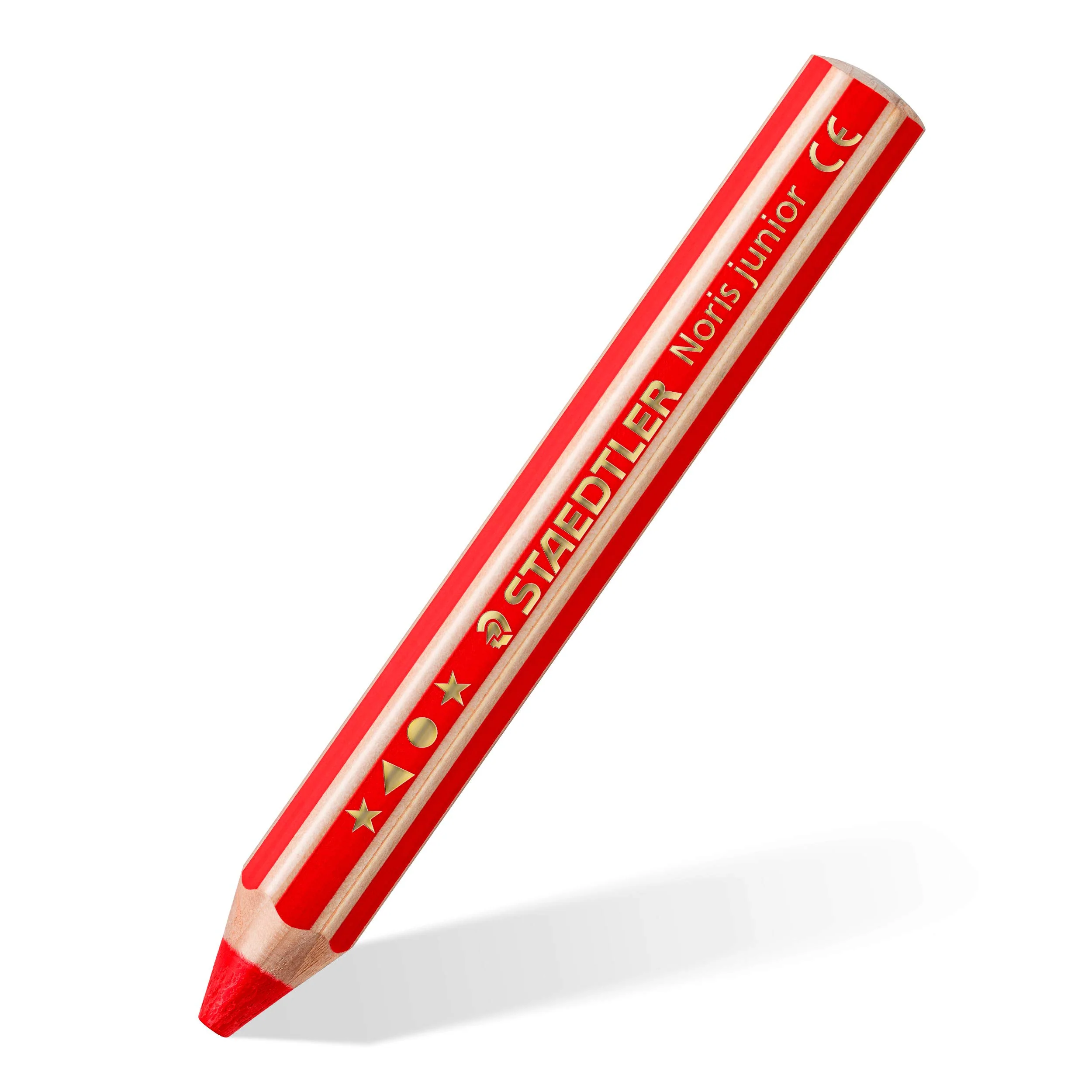 STAEDTLER 3in1 Buntstift Noris junior (Bunt-, Wachsmal- und Aquarellstift, extra bruchsicher, ideal für Kinder, für viele Oberflächen, Kartonetui mit 6 Farben inkl. Spitzer), 140 C6 - Image 3