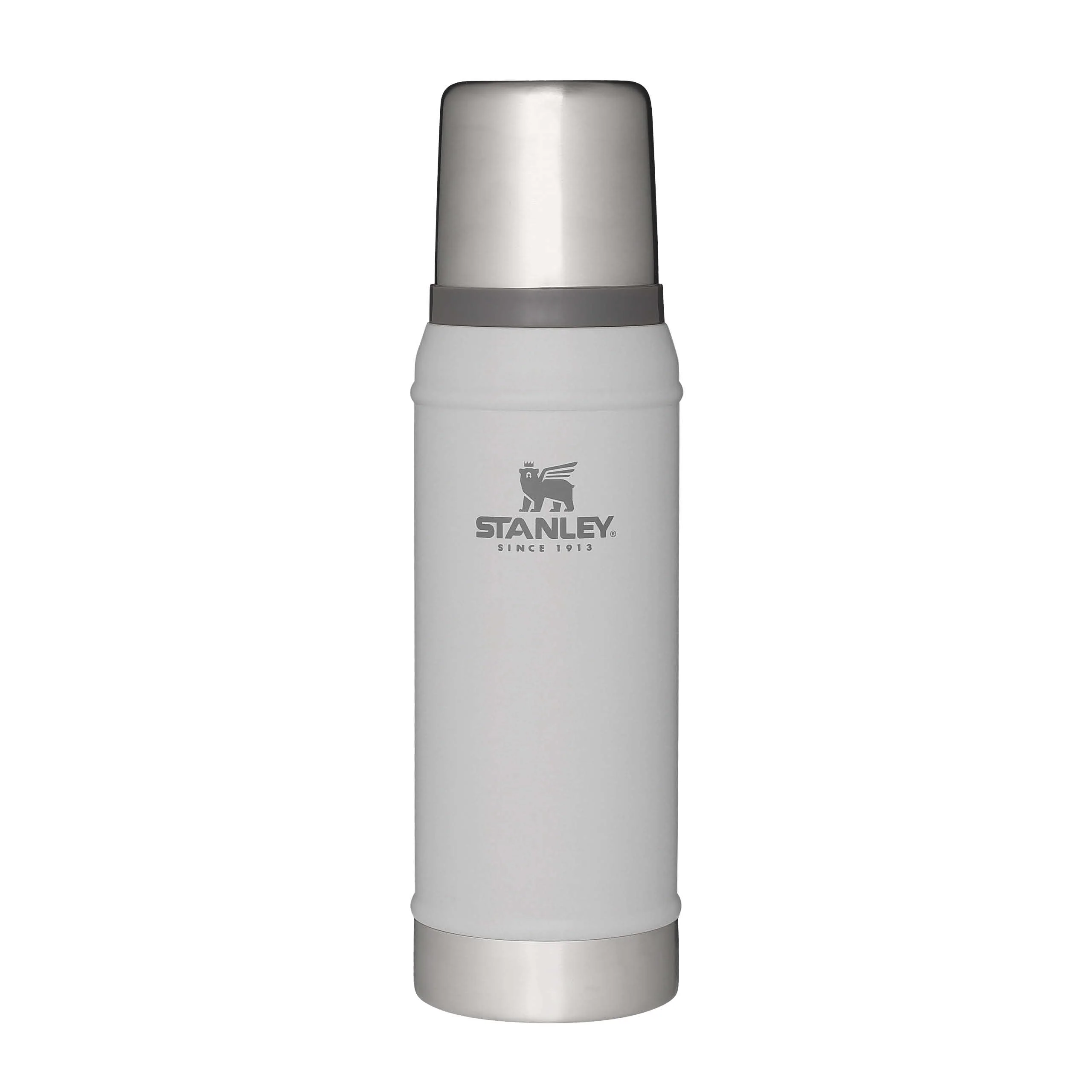 Stanley Classic Legendary Thermosflasche 750ml - Thermos Hält 20 Stunden Heiß oder Kalt - Edelstahl Thermoskanne - BPA-Frei - Spülmaschinenfest - Ash