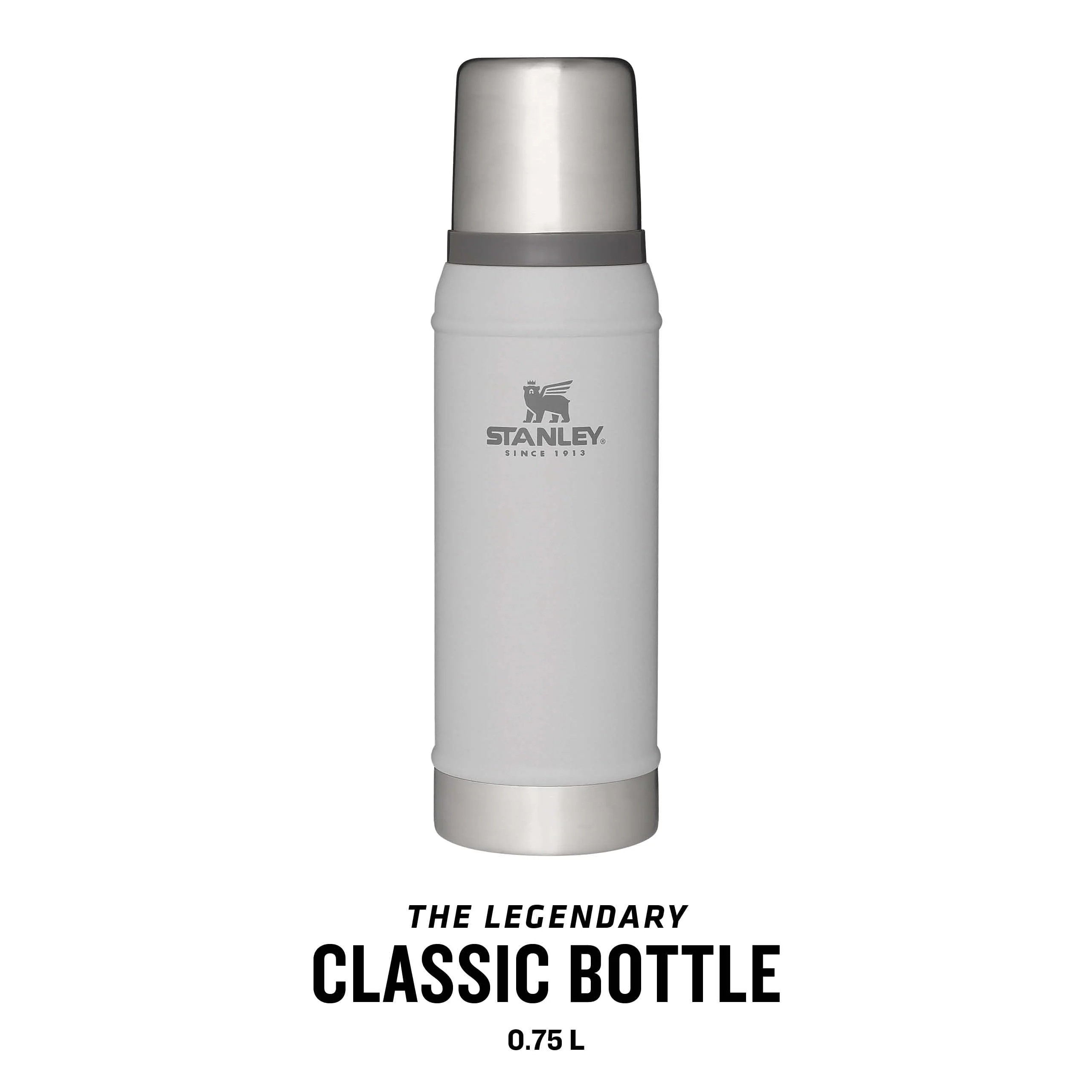 Stanley Classic Legendary Thermosflasche 750ml - Thermos Hält 20 Stunden Heiß oder Kalt - Edelstahl Thermoskanne - BPA-Frei - Spülmaschinenfest - Ash - Image 9