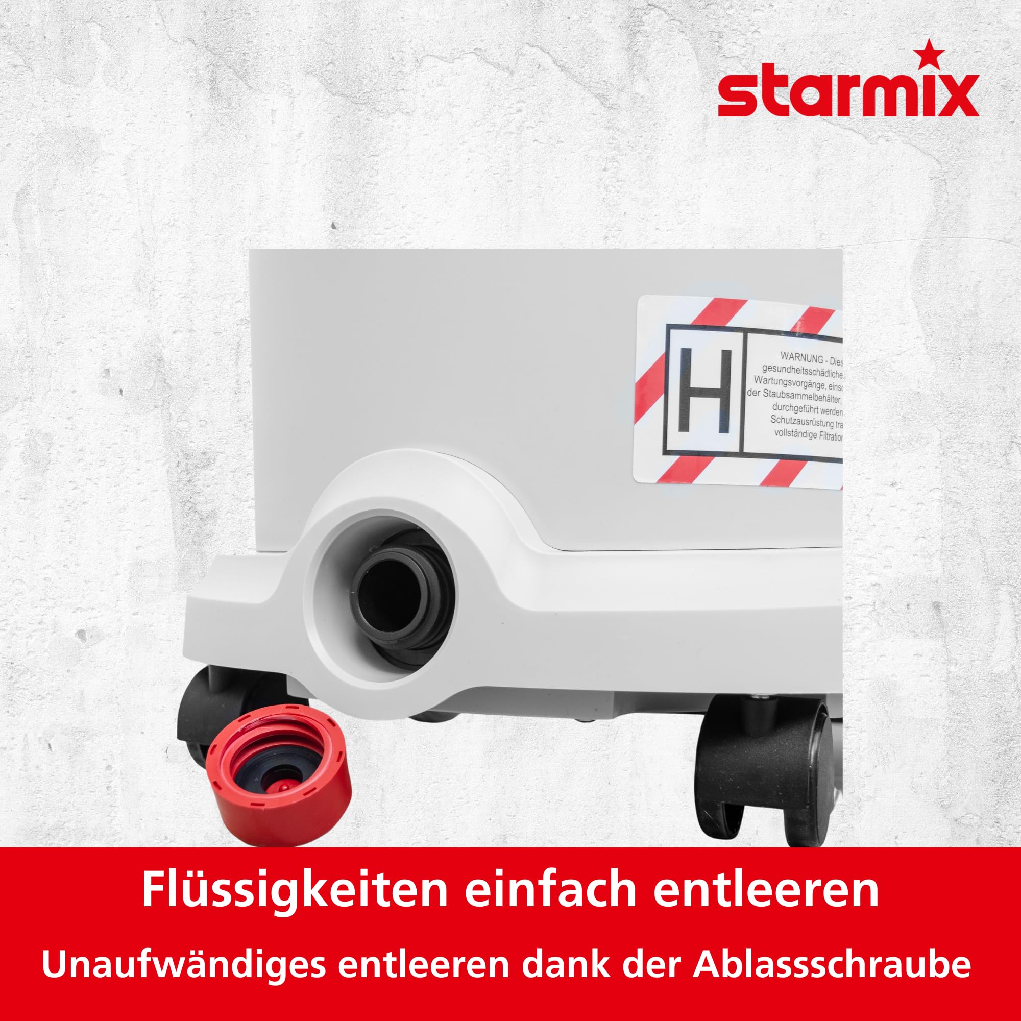 Starmix Nass-Trockensauger Energetic APDM-1430 (Sauger/Universalsauger mit max. 1.400 Watt, 220 mbar, 30-l-Behälter, PressClean Filterabreinigung, Staubklasse M) 110042 - Image 5