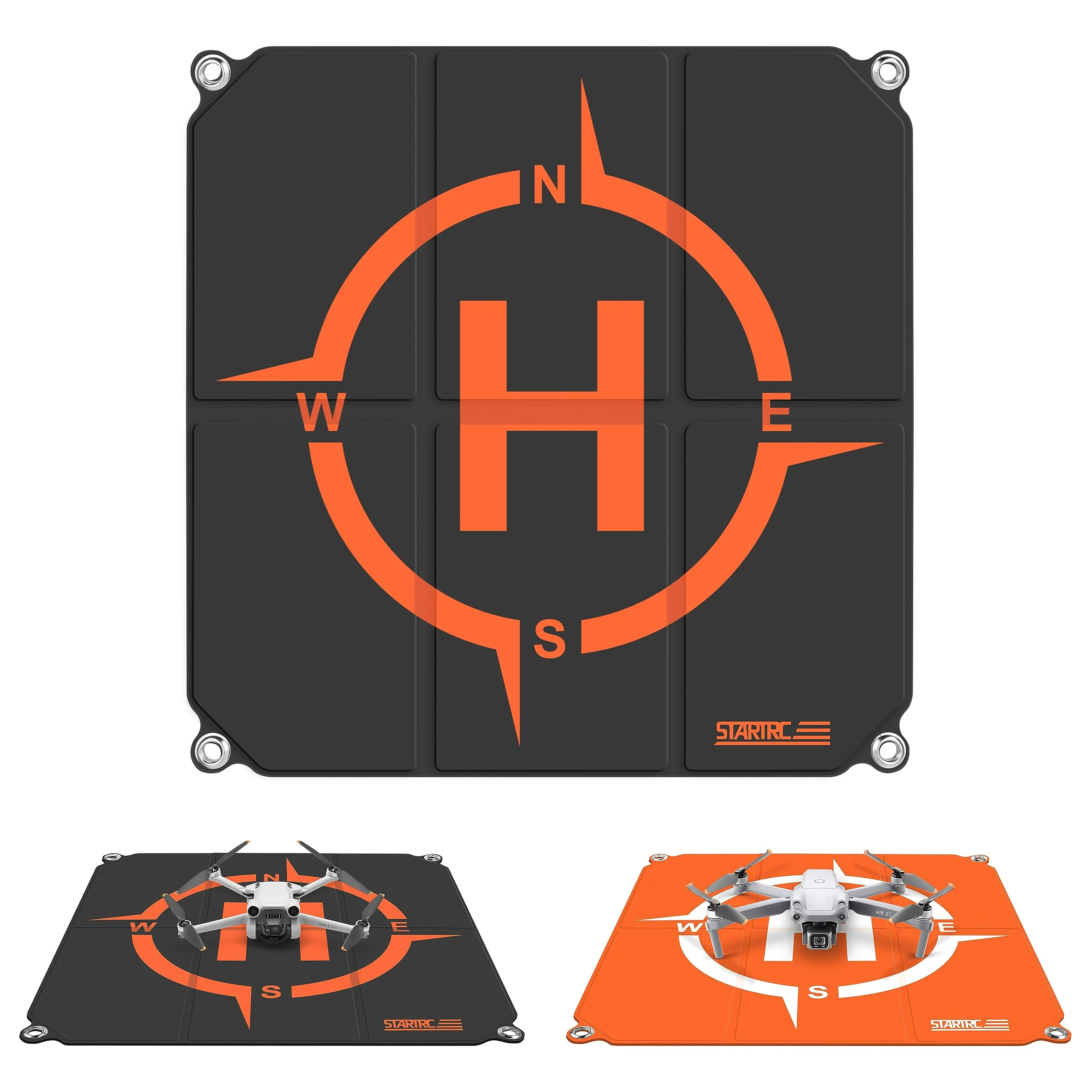 STARTRC Drohnen Landeplatz,Universal schnell faltbar Landeplattform für DJI Neo/Mini 4 Pro/Mini 4K/Air 3S/Avata 2/Mini 3 Pro/Mini 2 SE/Mavic Air 3/Mavic 2/Holy Stone/FPV Drohne(22-inch/55cm)