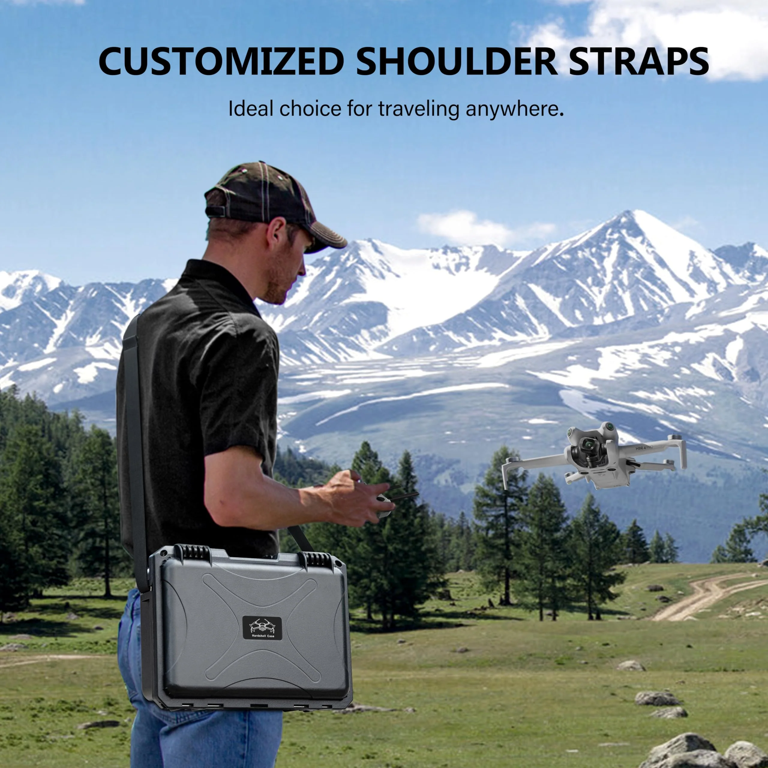 STARTRC Mini 4 pro Koffer, wasserdichte Druckbeständige Tasche für DJI Mini 4 Pro/Mini3/Mini3 Pro Zubehör (RC/RC2/N1/N2) - Image 3