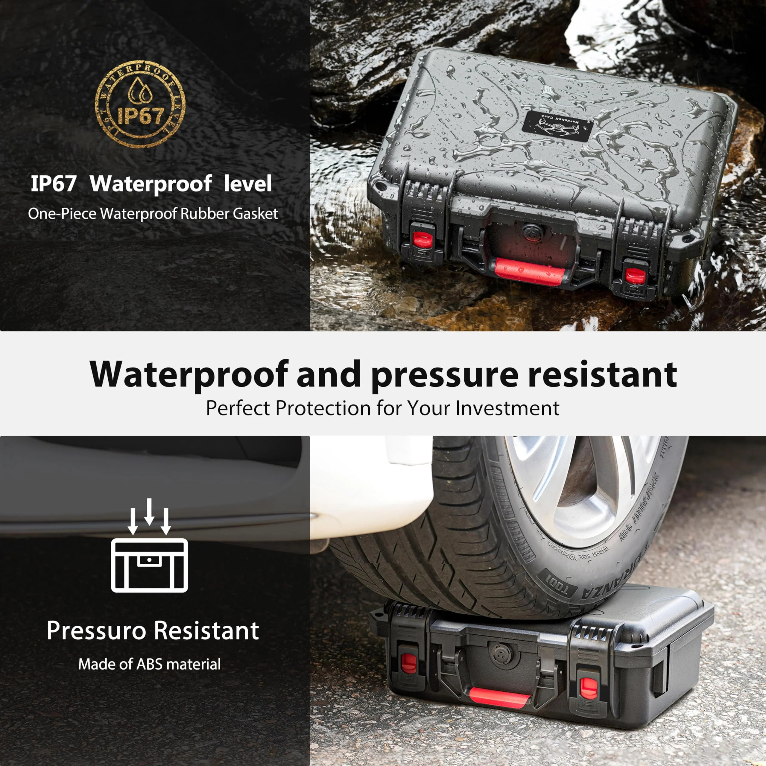 STARTRC Mini 4 pro Koffer, wasserdichte Druckbeständige Tasche für DJI Mini 4 Pro/Mini3/Mini3 Pro Zubehör (RC/RC2/N1/N2) - Image 6