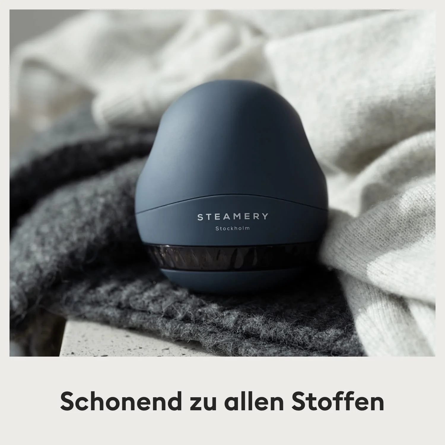 Steamery Fusselrasierer Pilo 1 elektrisch Fusselentferner, entfernt Flusen und Fusseln aus Kleidung und Textilien, wiederaufladbar via USB, Blau - Image 7
