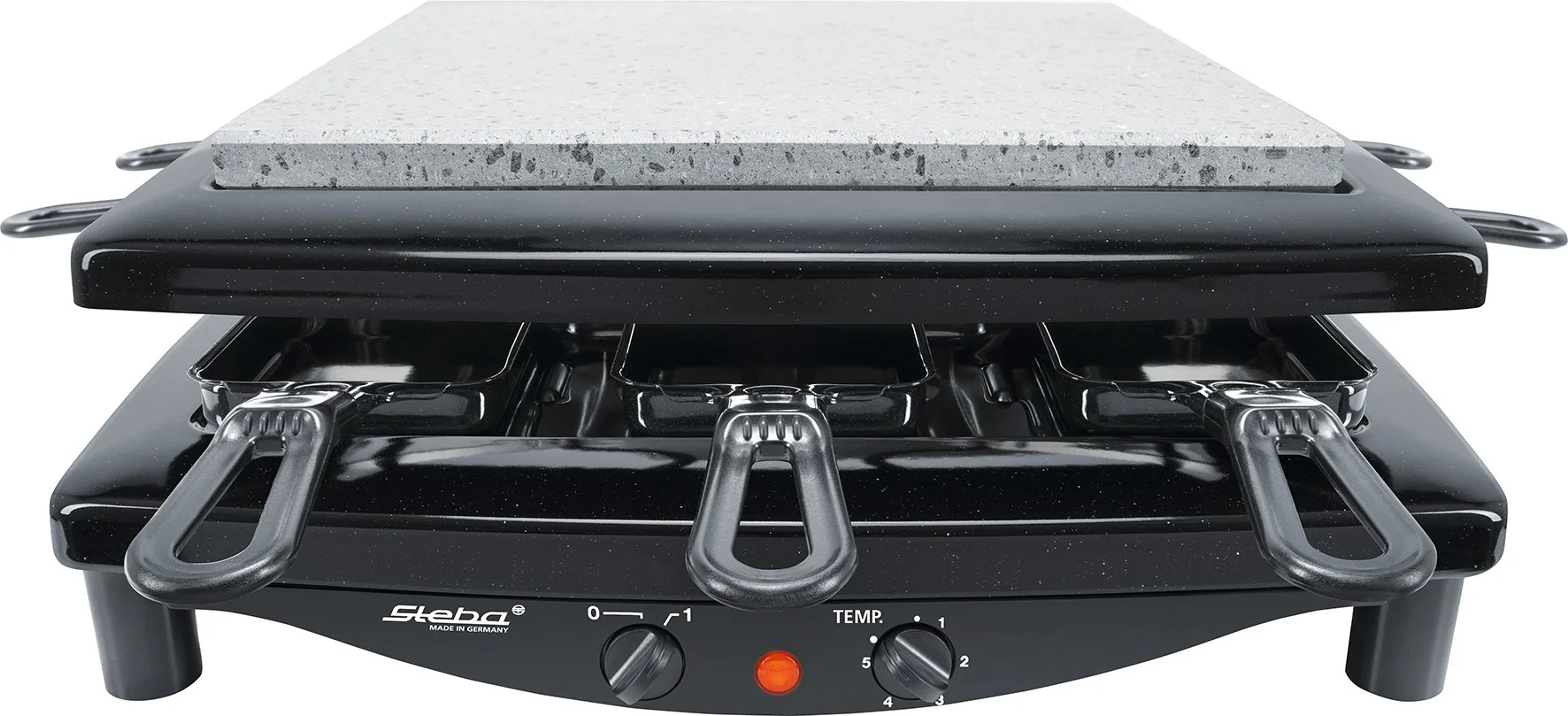 Steba Premium Raclette, PFAS frei, Made in Germany, für 8 Personen, Wendbare, emaillierte Gusseisen-Grillplatte, 1,7m Anschlusskabel, 1450 Watt, RC 3 Plus - Image 6