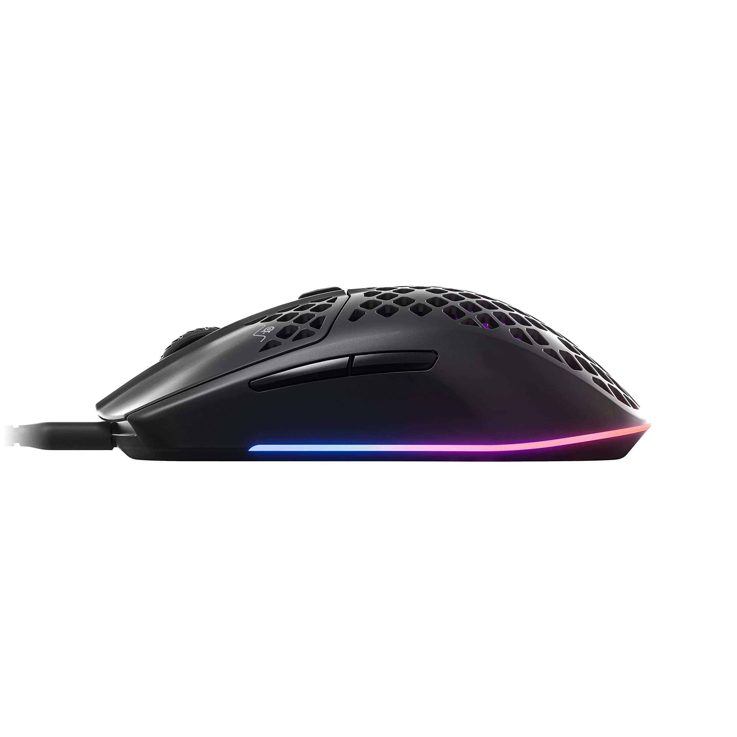 SteelSeries Aerox 3 Wireless - RGB Gaming-Mouse mit Öffnungen in der Oberfläche - Federleichtes, wasserabweisendes Design - Optischer TrueMove Air-Sensor mit 18.000 DPI - Onyx - Image 7