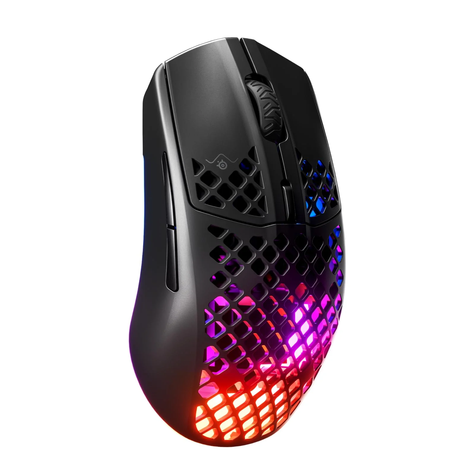 SteelSeries Aerox 3 Wireless - RGB Gaming-Mouse mit Öffnungen in der Oberfläche - Federleichtes, wasserabweisendes Design - Optischer TrueMove Air-Sensor mit 18.000 DPI - Onyx - Image 9