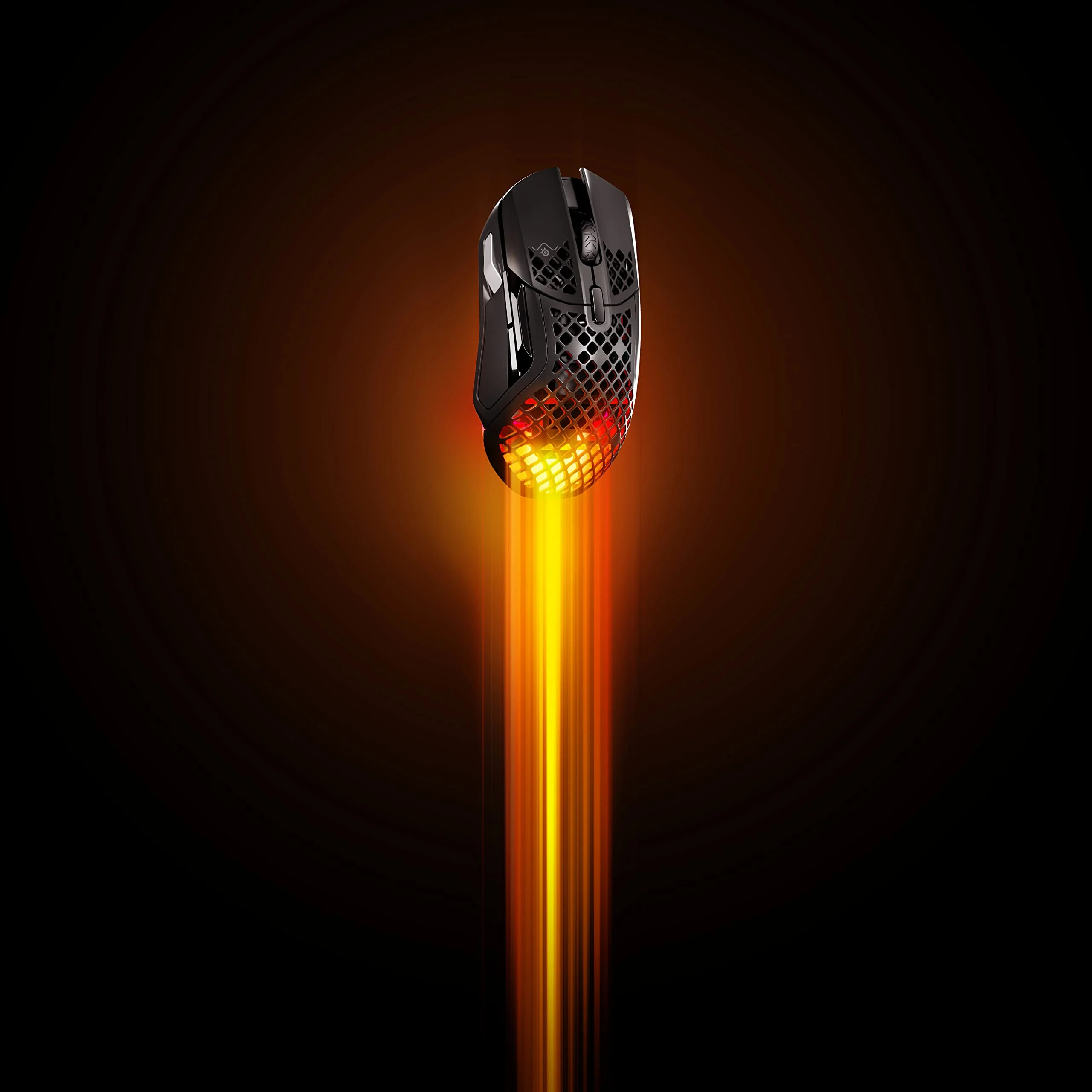 SteelSeries Aerox 5 Wireless – RGB Gaming-Mouse mit Öffnungen in der Oberfläche – Federleichtes, wasserabweisendes Design – 9 Tasten – Bluetooth/2,4 GHz – Optischer TrueMove Air-Sensor mit 18.000 DPI - Image 12