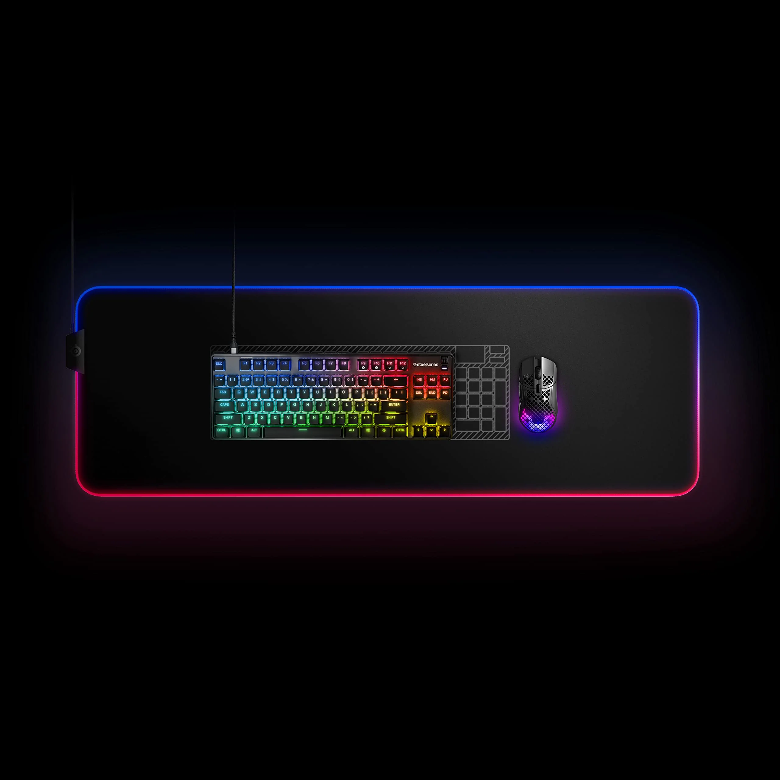 SteelSeries Apex 9 TKL - Mechanische Gaming-Tastatur - Optische Switches - 2-Punkt-Betätigung - Esports-Formfaktor ohne Tenkey - Hotswap- fähige Switches - Deutsches (QWERTZ) Layout - Image 10